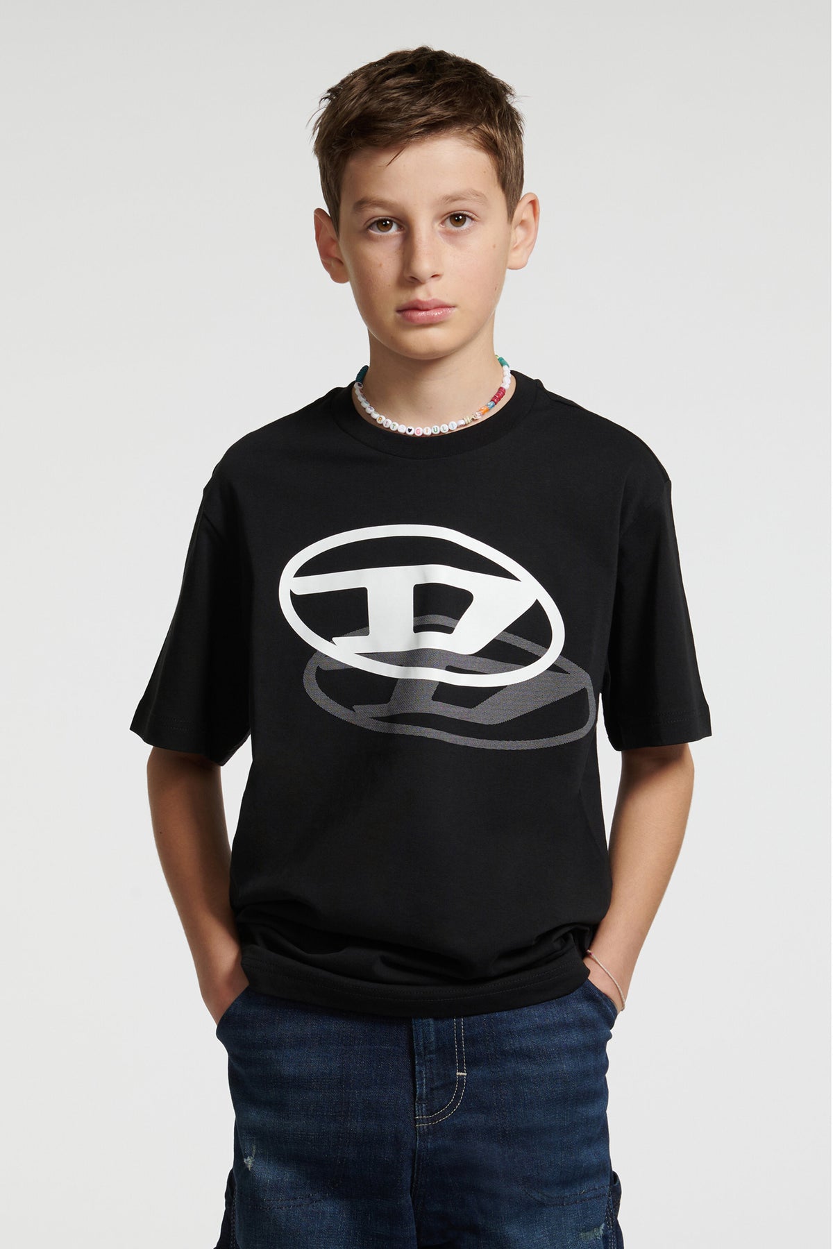 T-shirt with printed Oval D logo