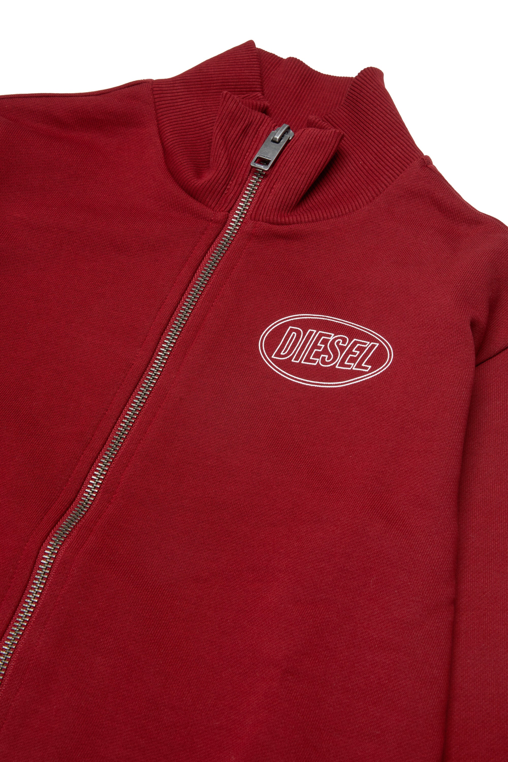 Sudadera con cremallera completa y logo