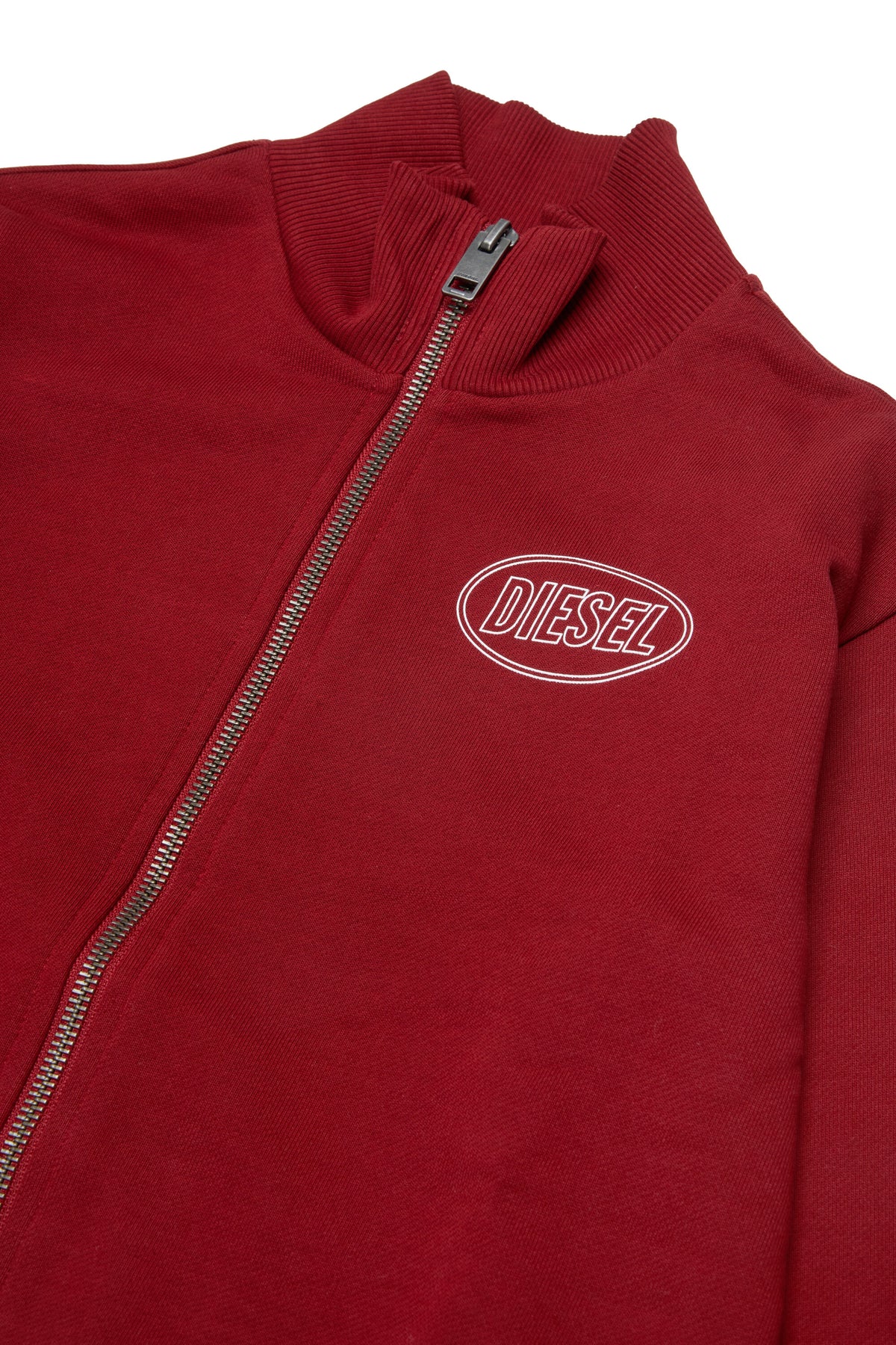 Sudadera con cremallera completa y logo