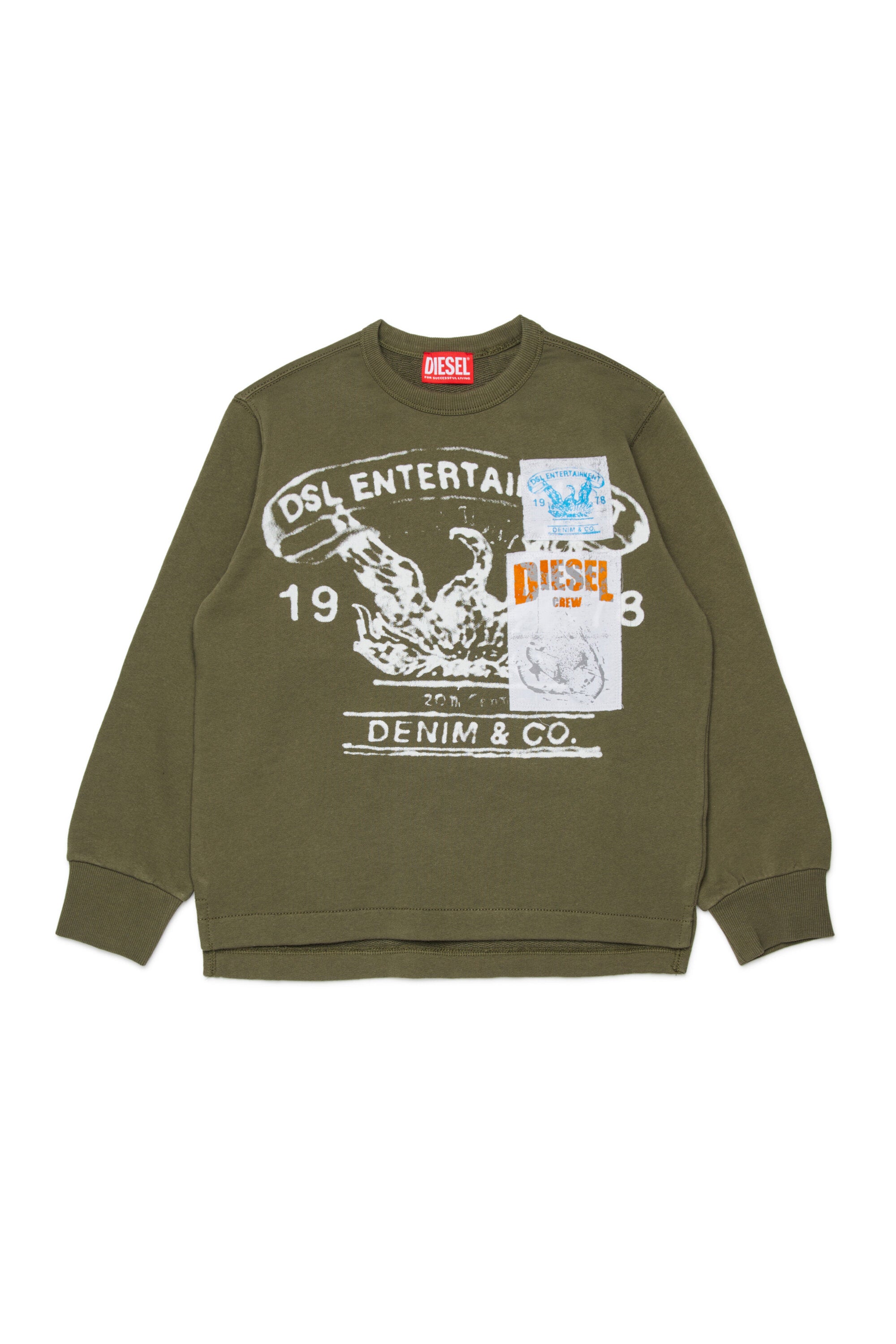Sudadera de cuello redondo con logo