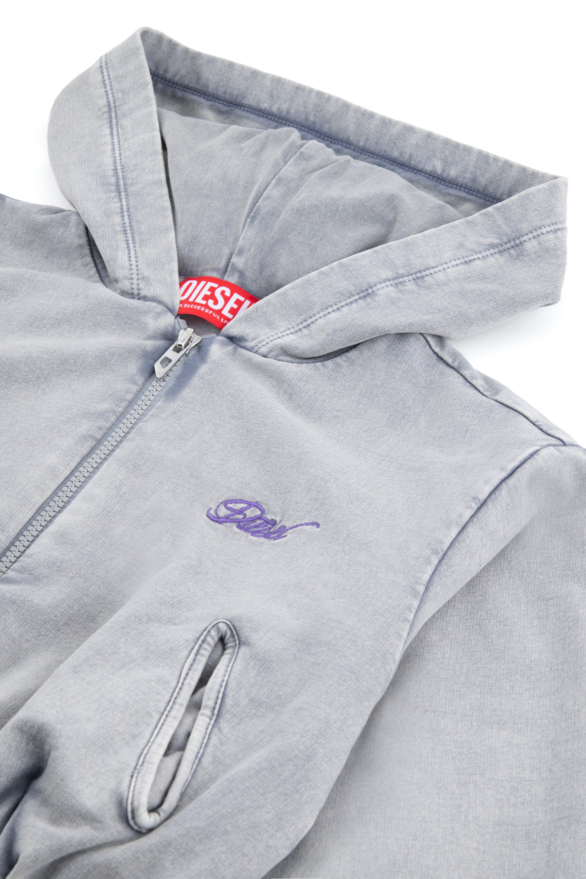 Full-zip sweatshirt with logo