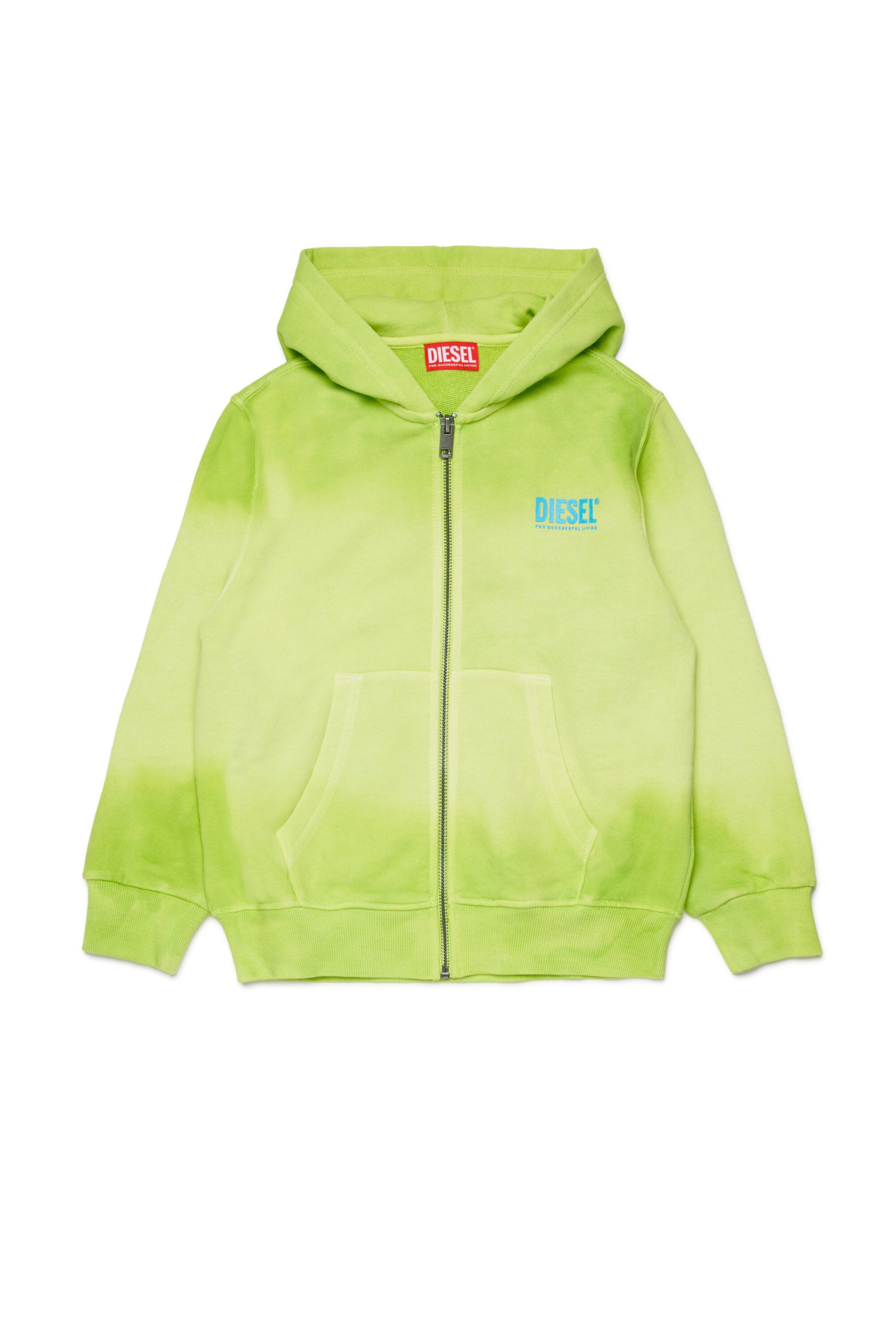 Fully zip sweatshirt with printed logo