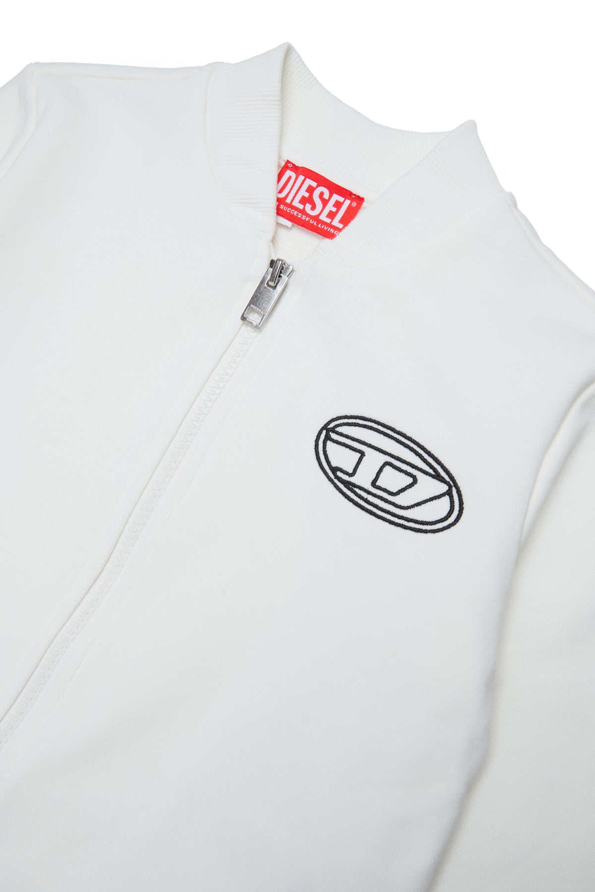 Sudadera con cremallera completa y logo