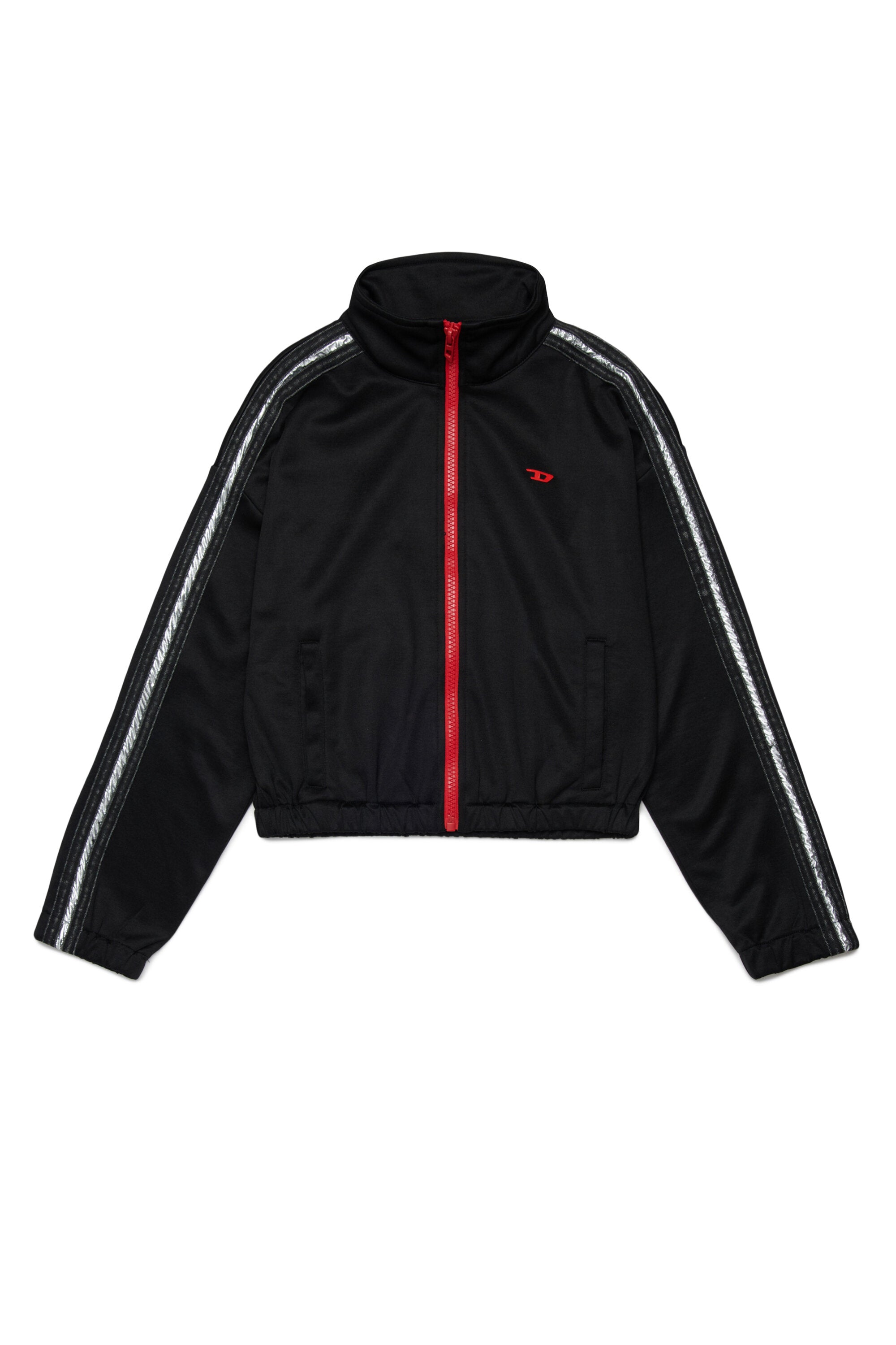 Sudadera con cremallera completa y logo