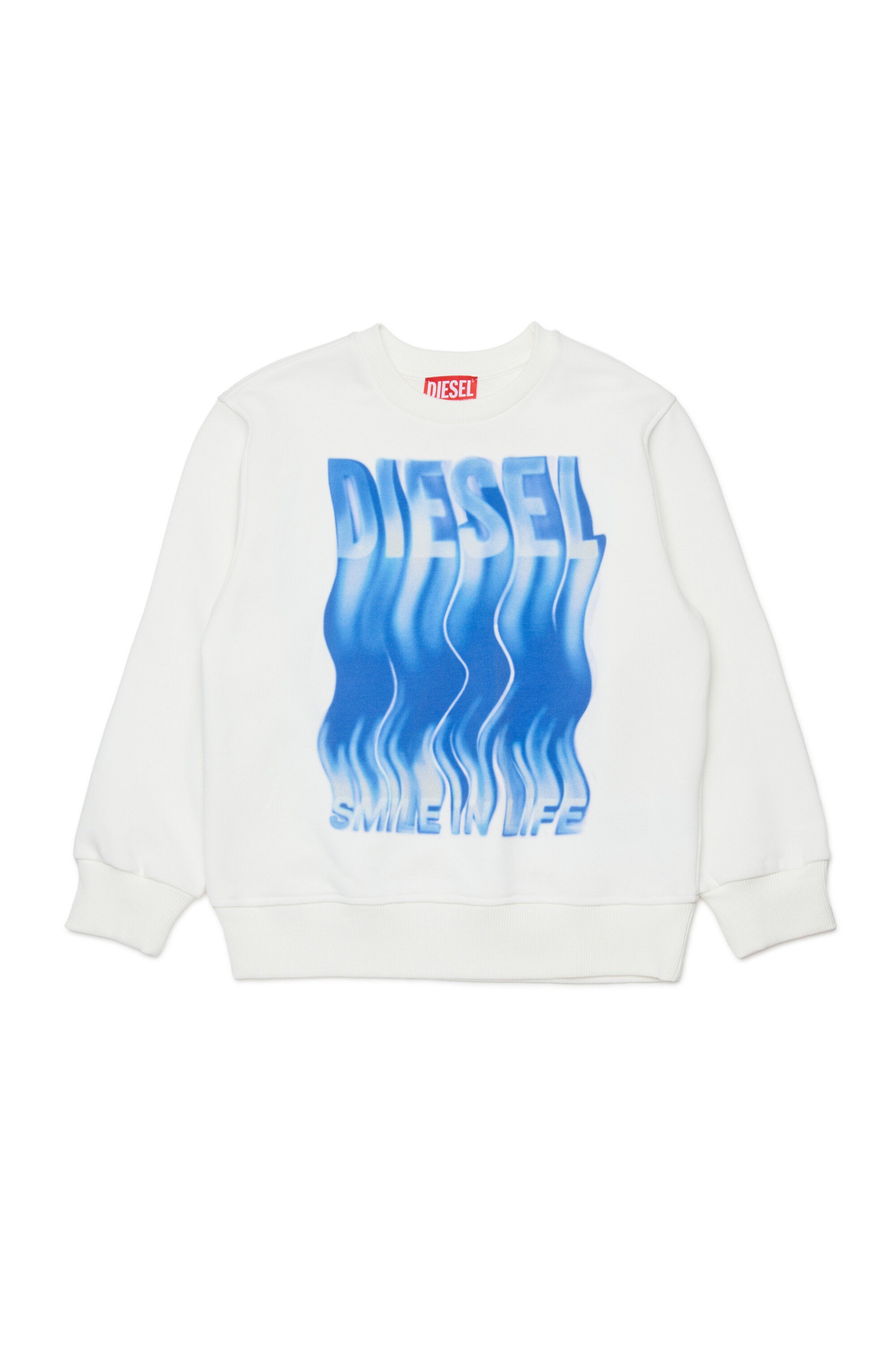 Crewneck sweatshirt with printed logo