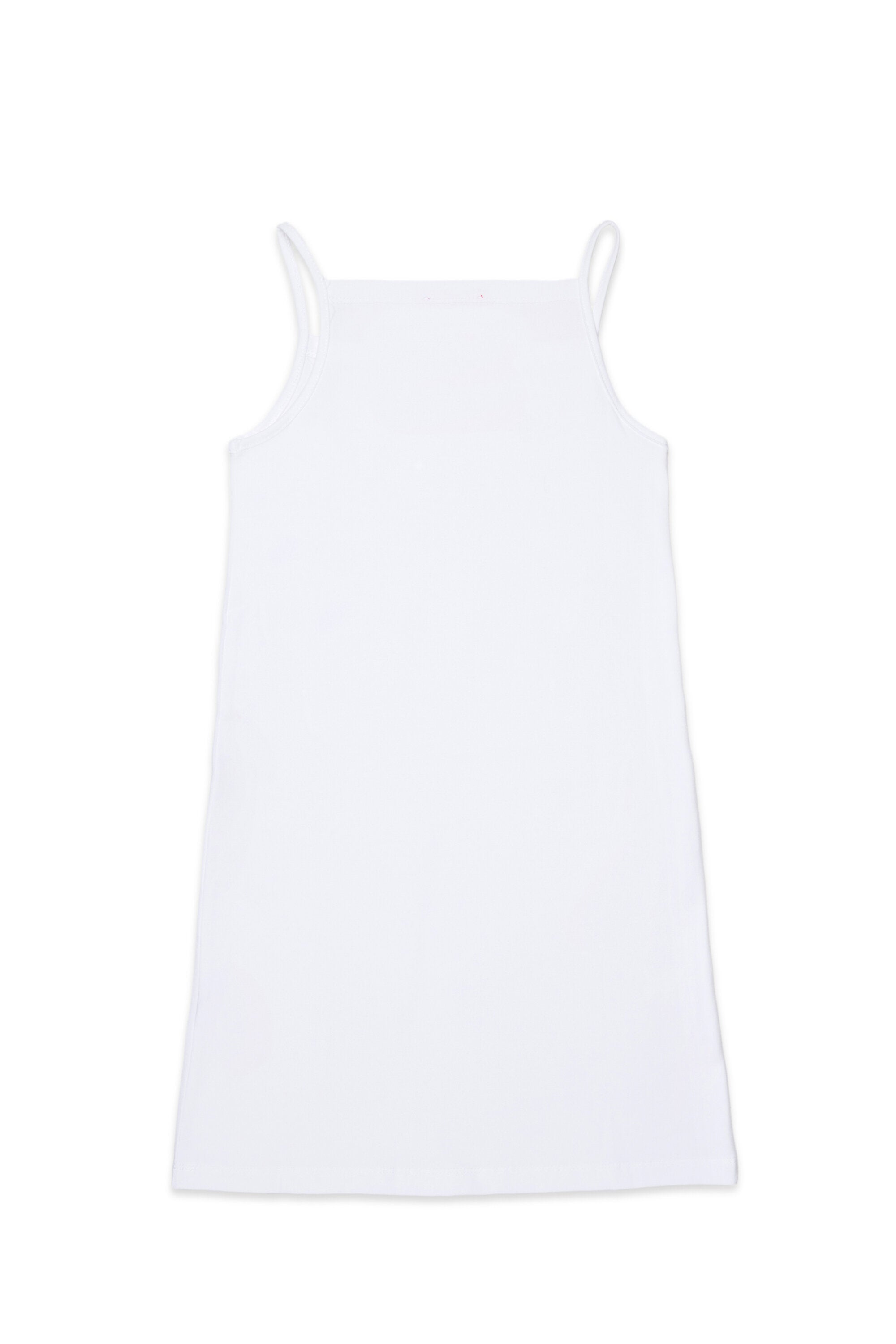 Vestido corto con logo Oval D