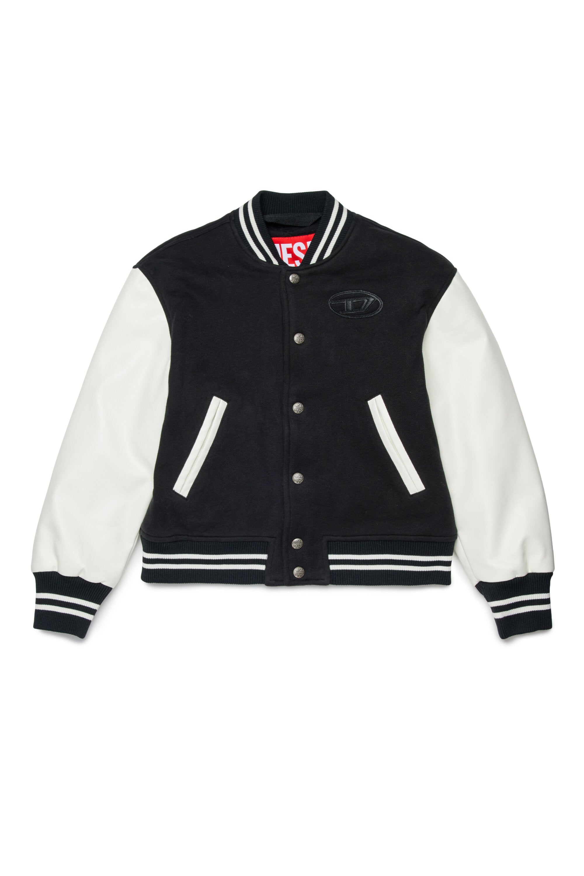Bomber jacket with printed logo