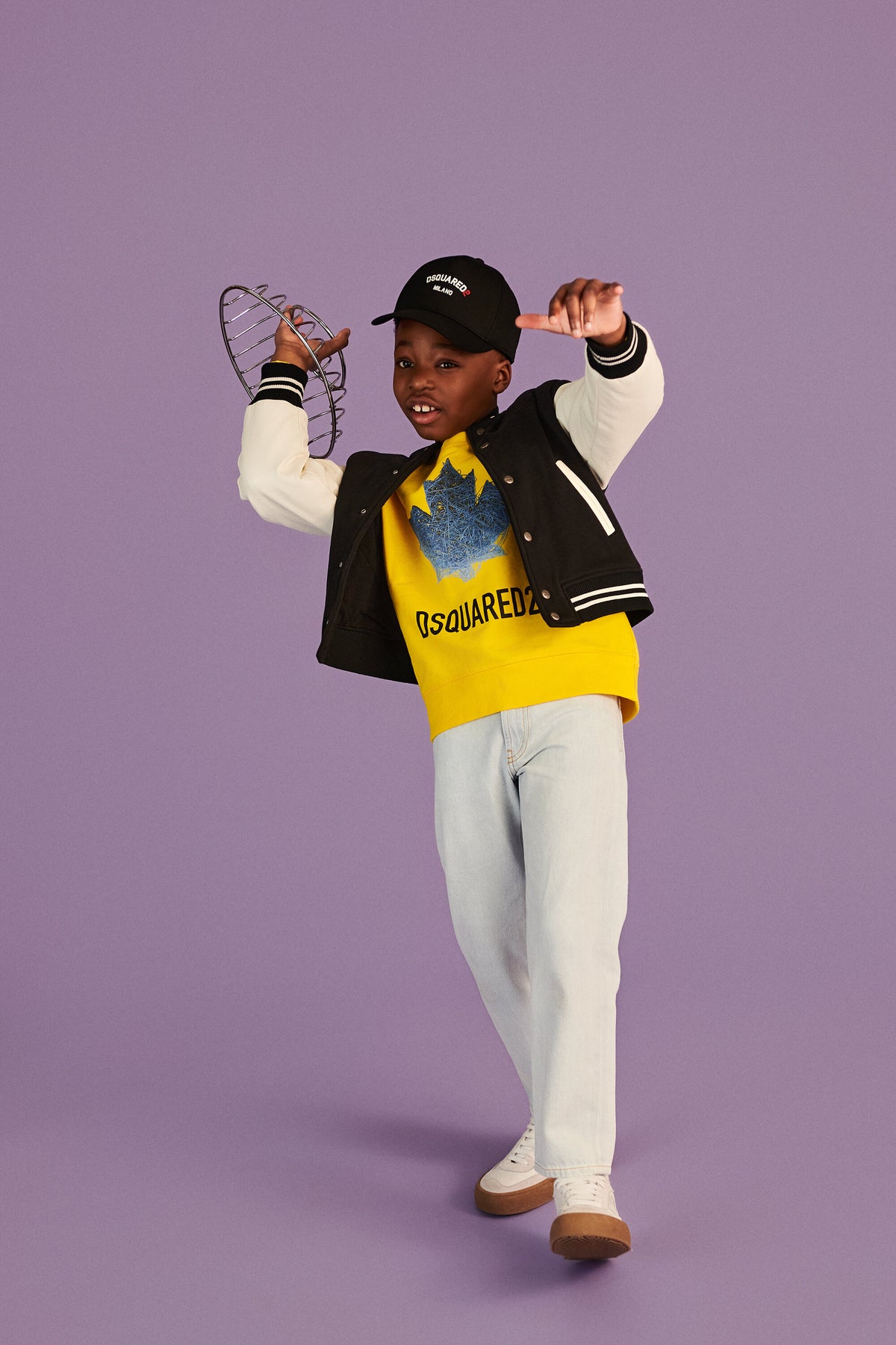 Chaqueta bomber con logo estampado
