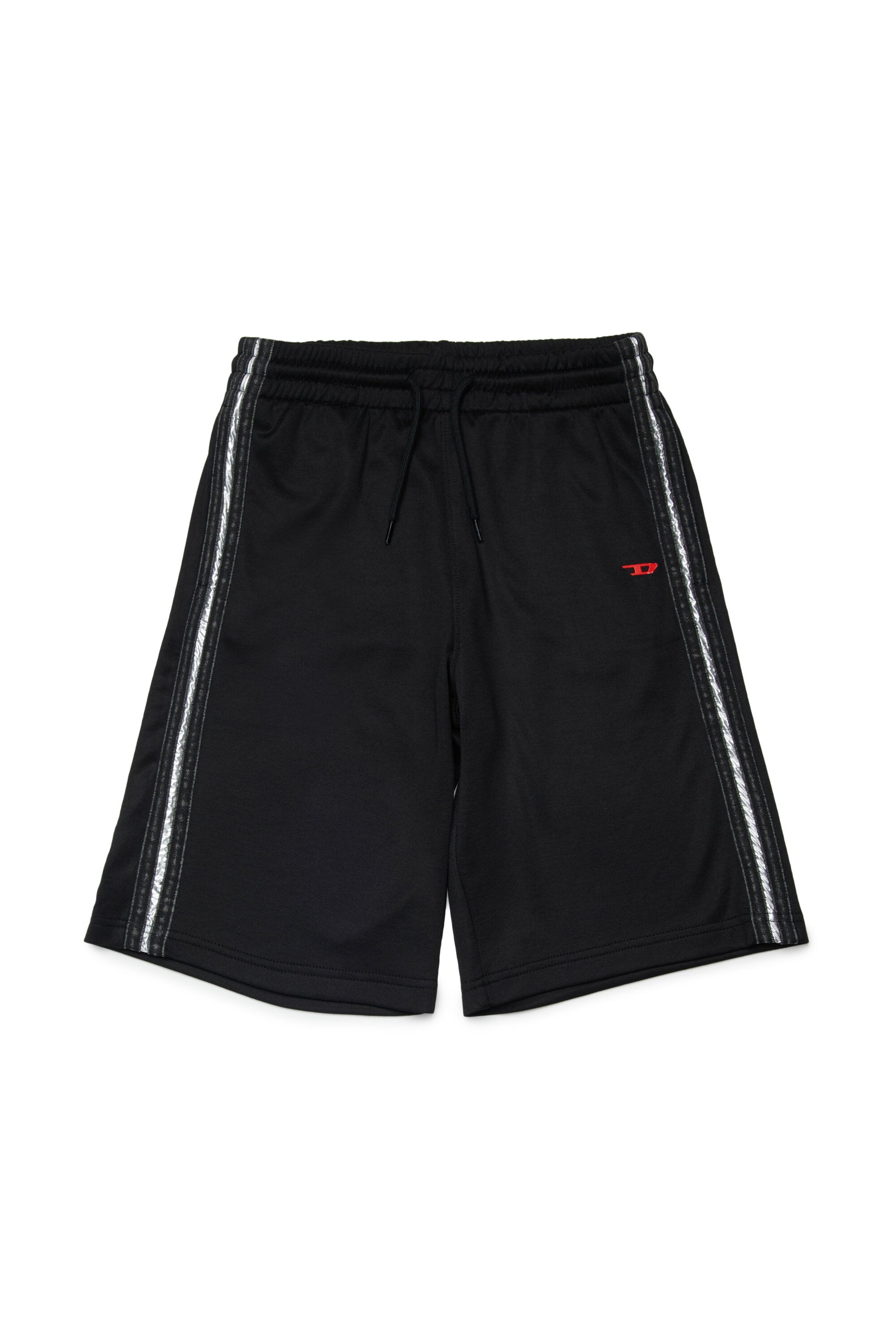 Fleece shorts with logo