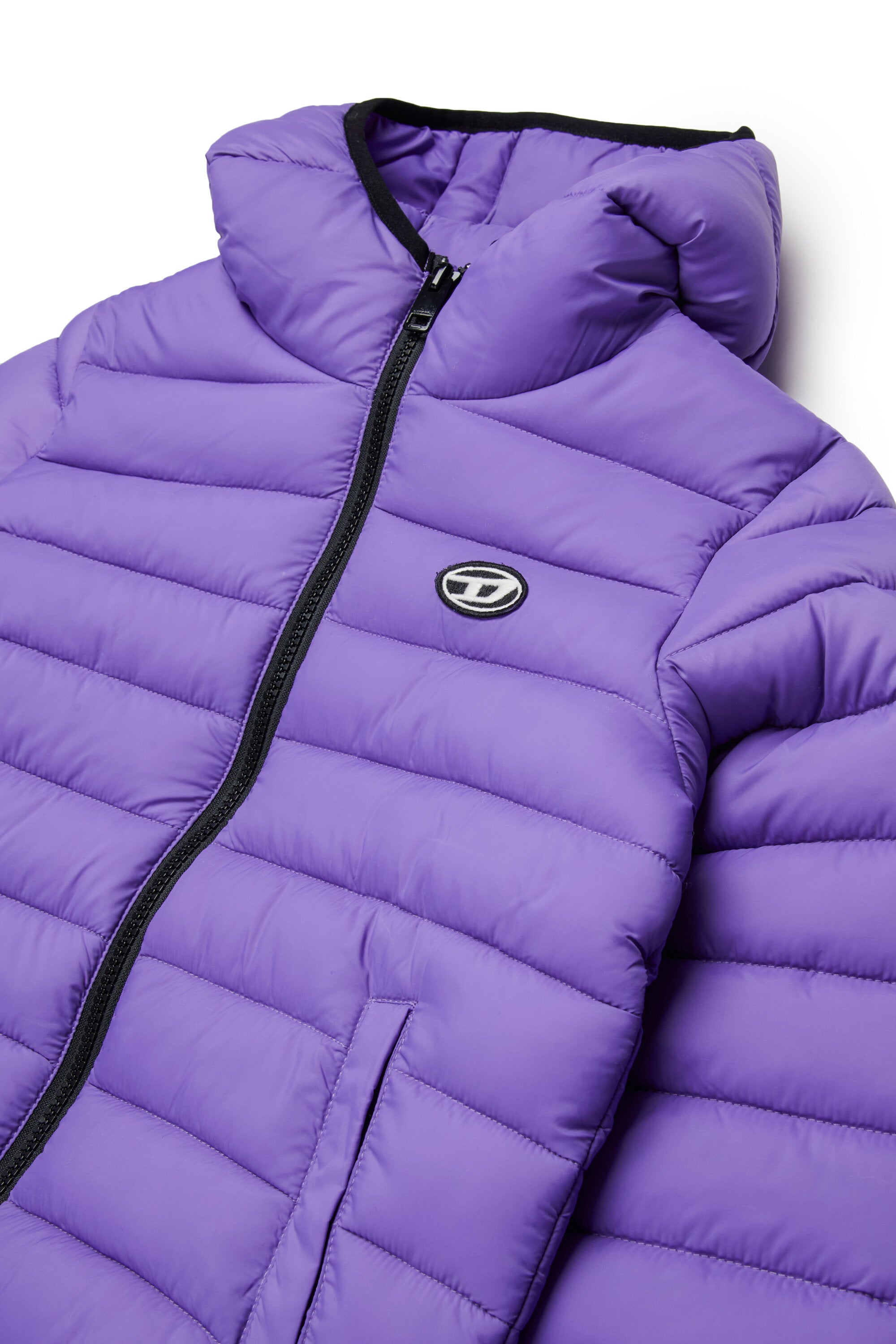 Chaqueta acolchada con logo estampado