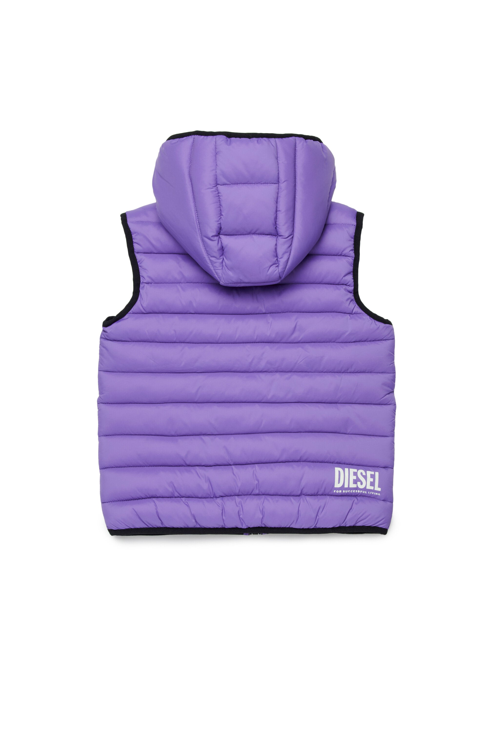 Chaqueta acolchada con logotipo estampado