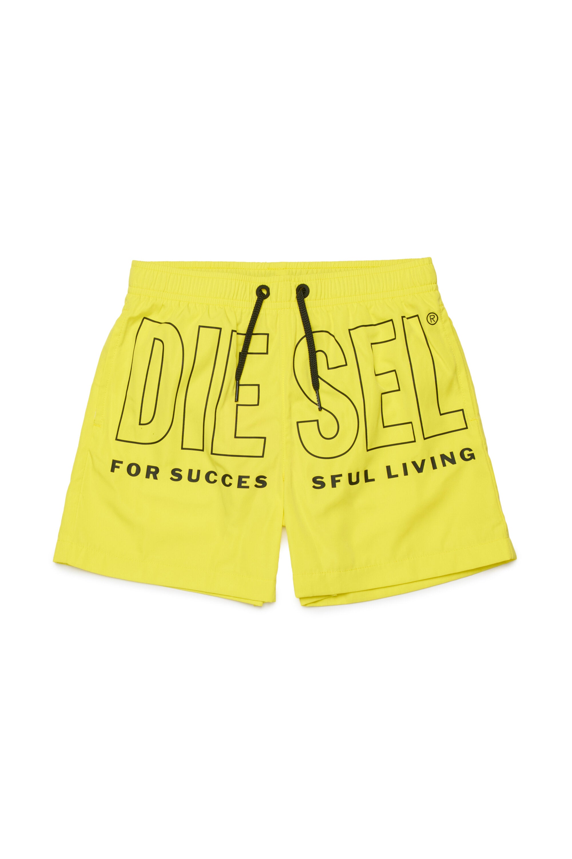 Boxer swimsuit with logo