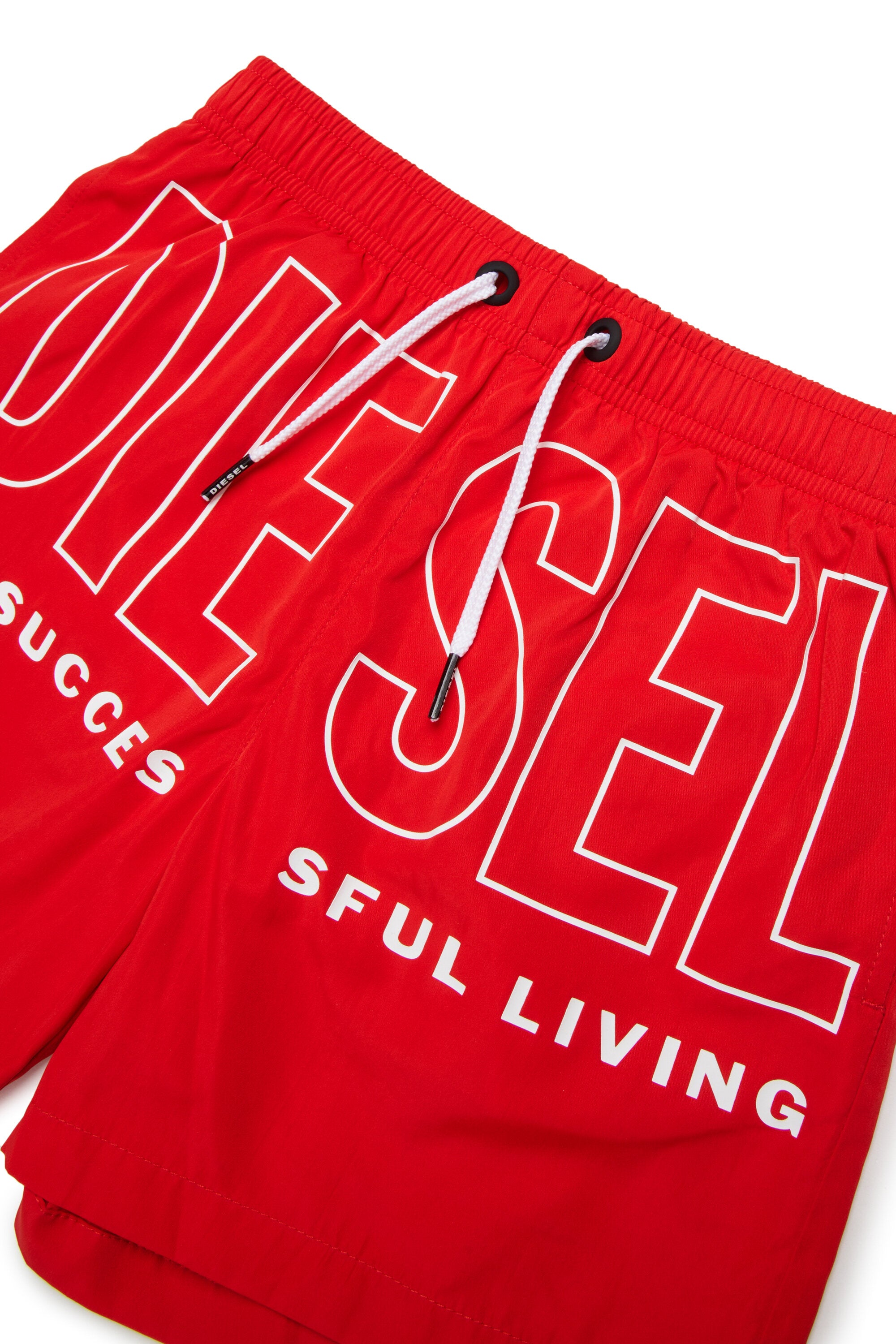 Boxer swimsuit with logo