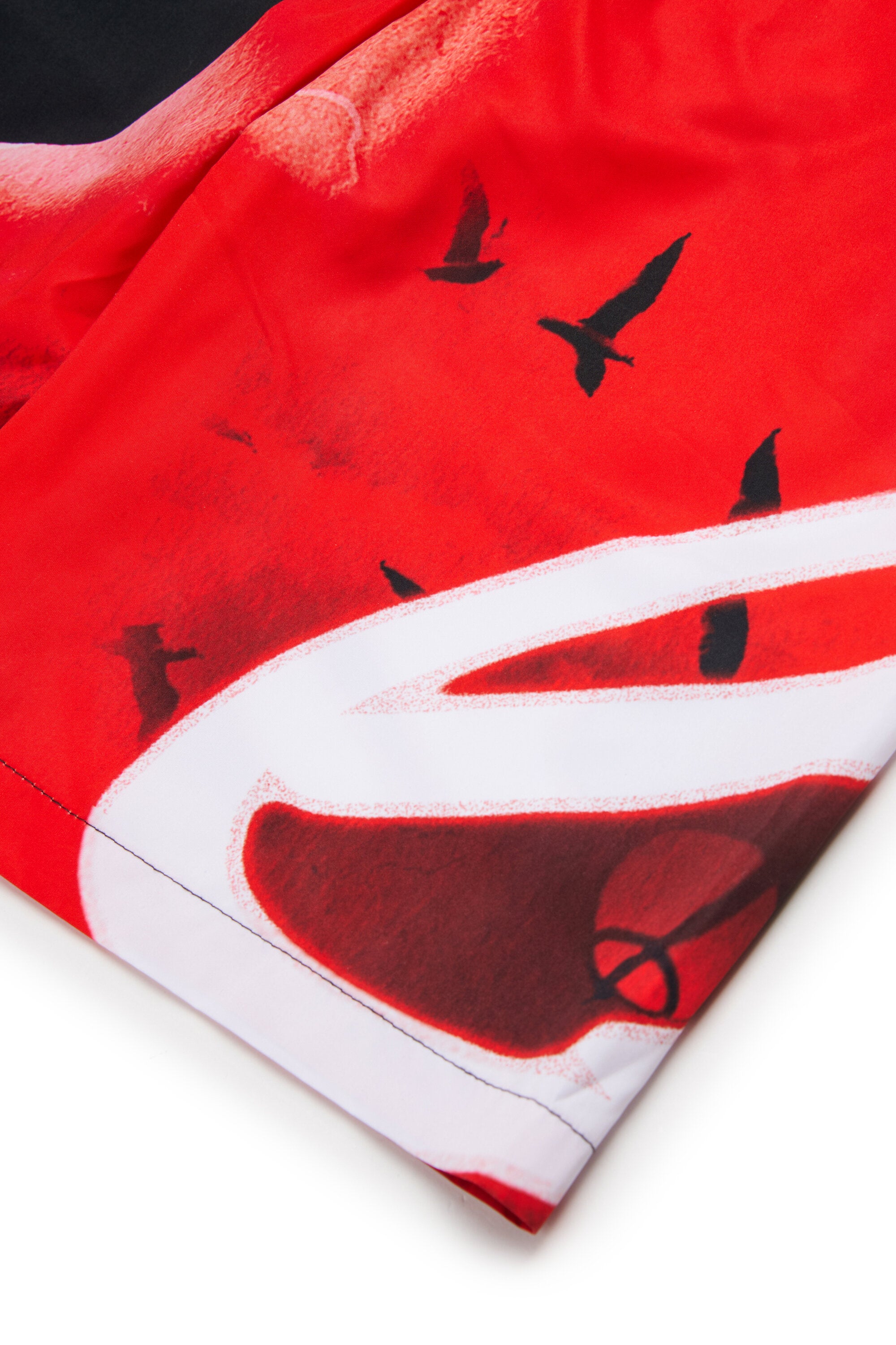 Boxer swim shorts with logo