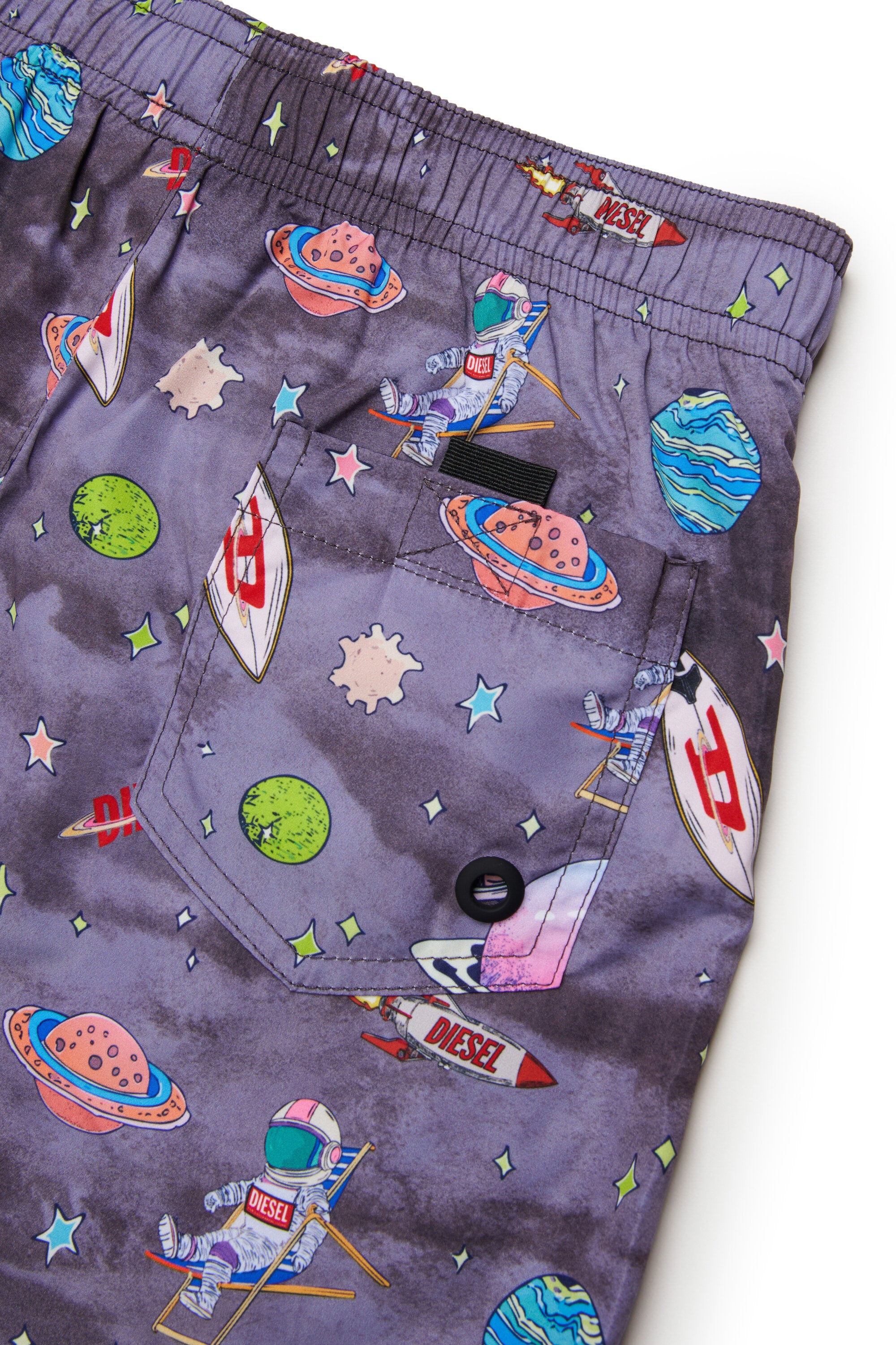 Boxer swimsuit with all-over prints