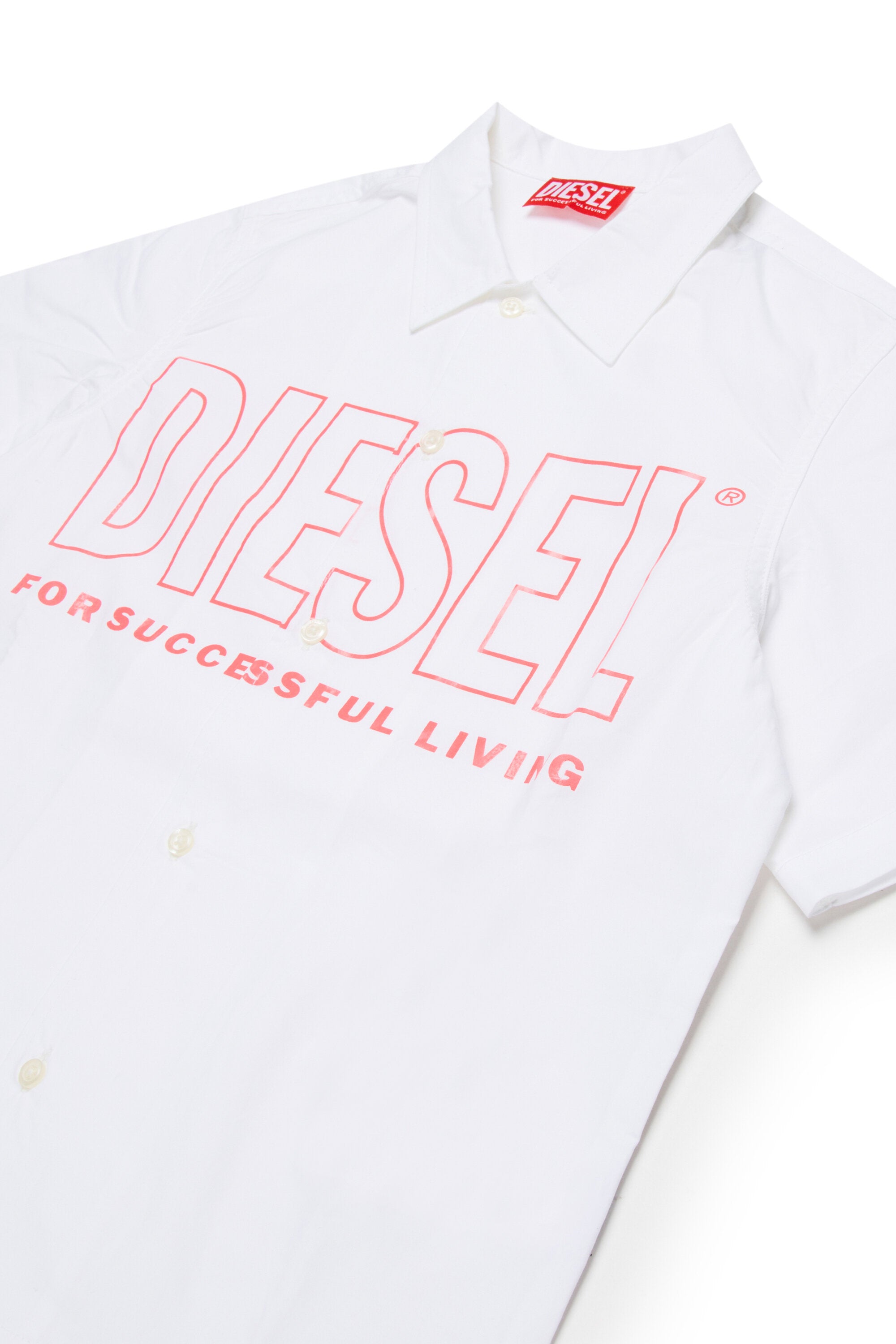 Short-sleeved shirt with logo