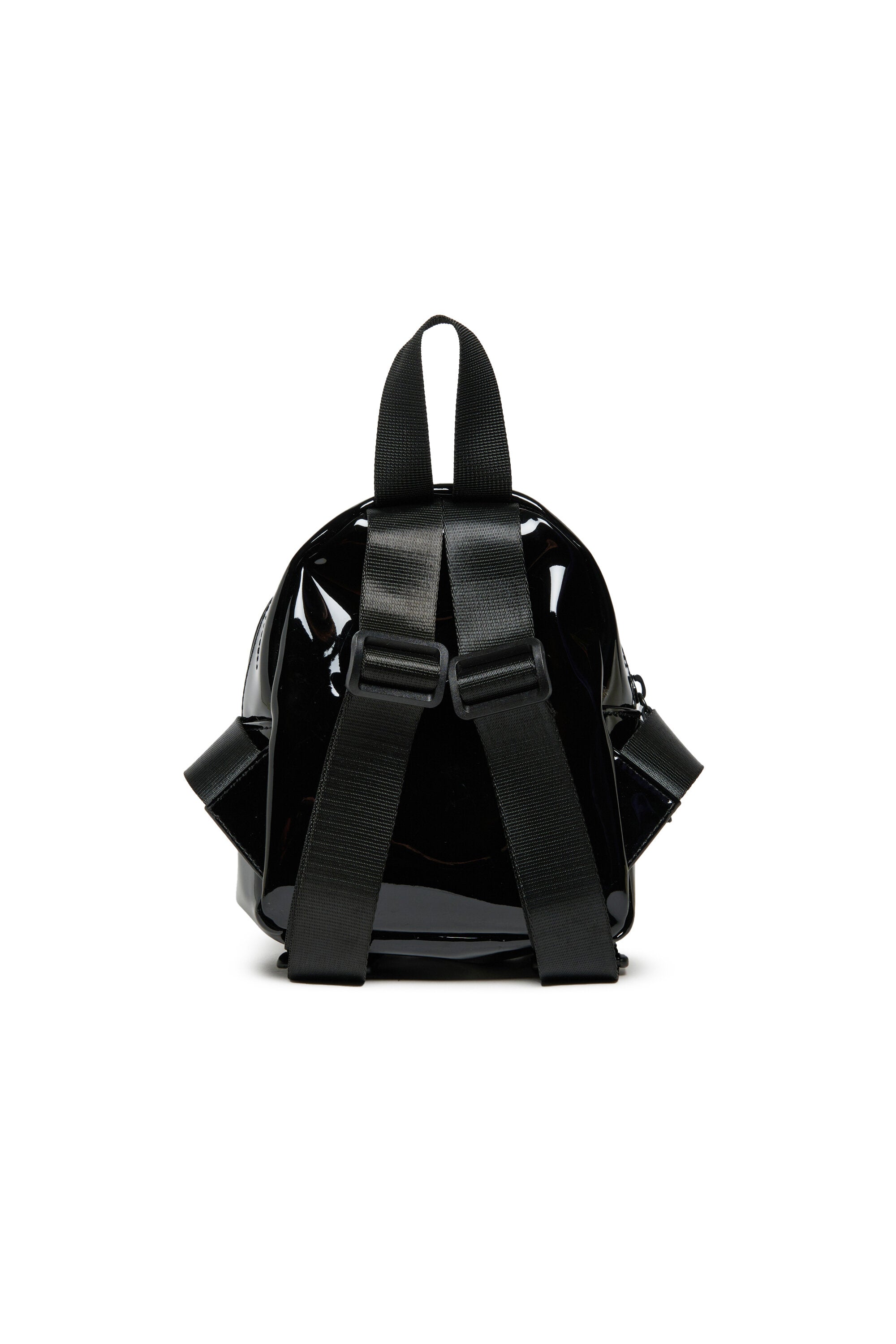 Mochila compacta con logotipo en relieve