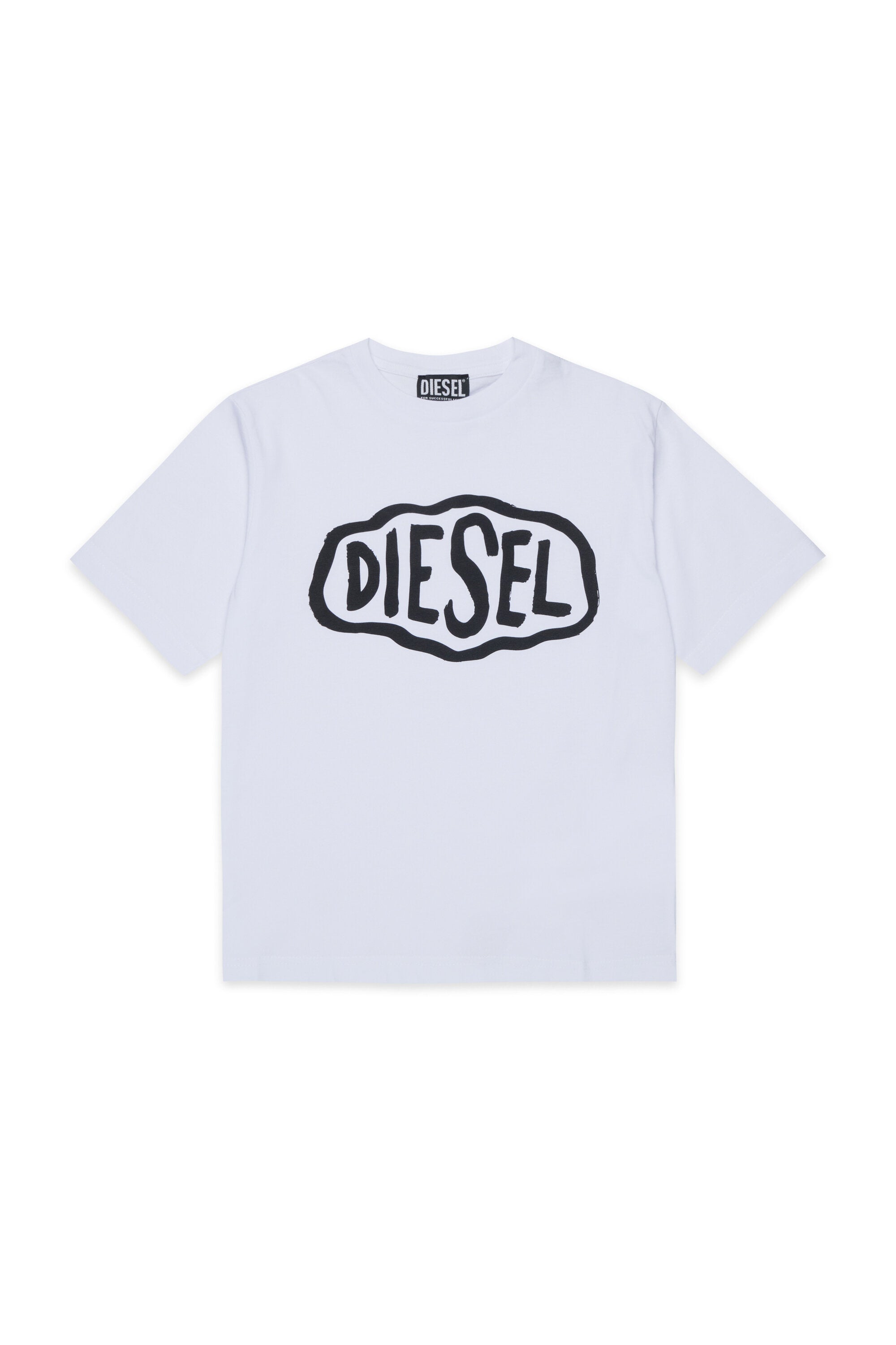 Camiseta de cuello redondo con logo