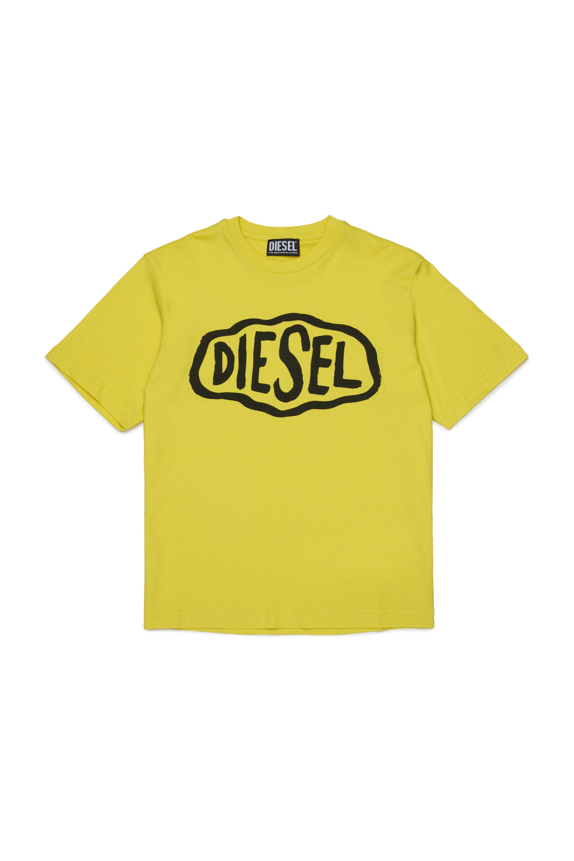 Camiseta de cuello redondo con logo