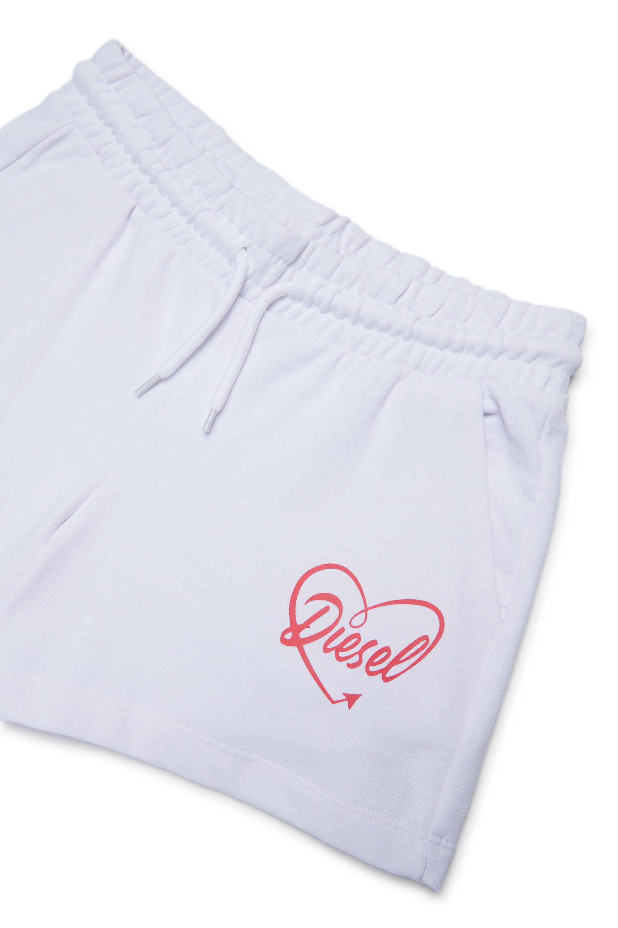 Fleece shorts with logo