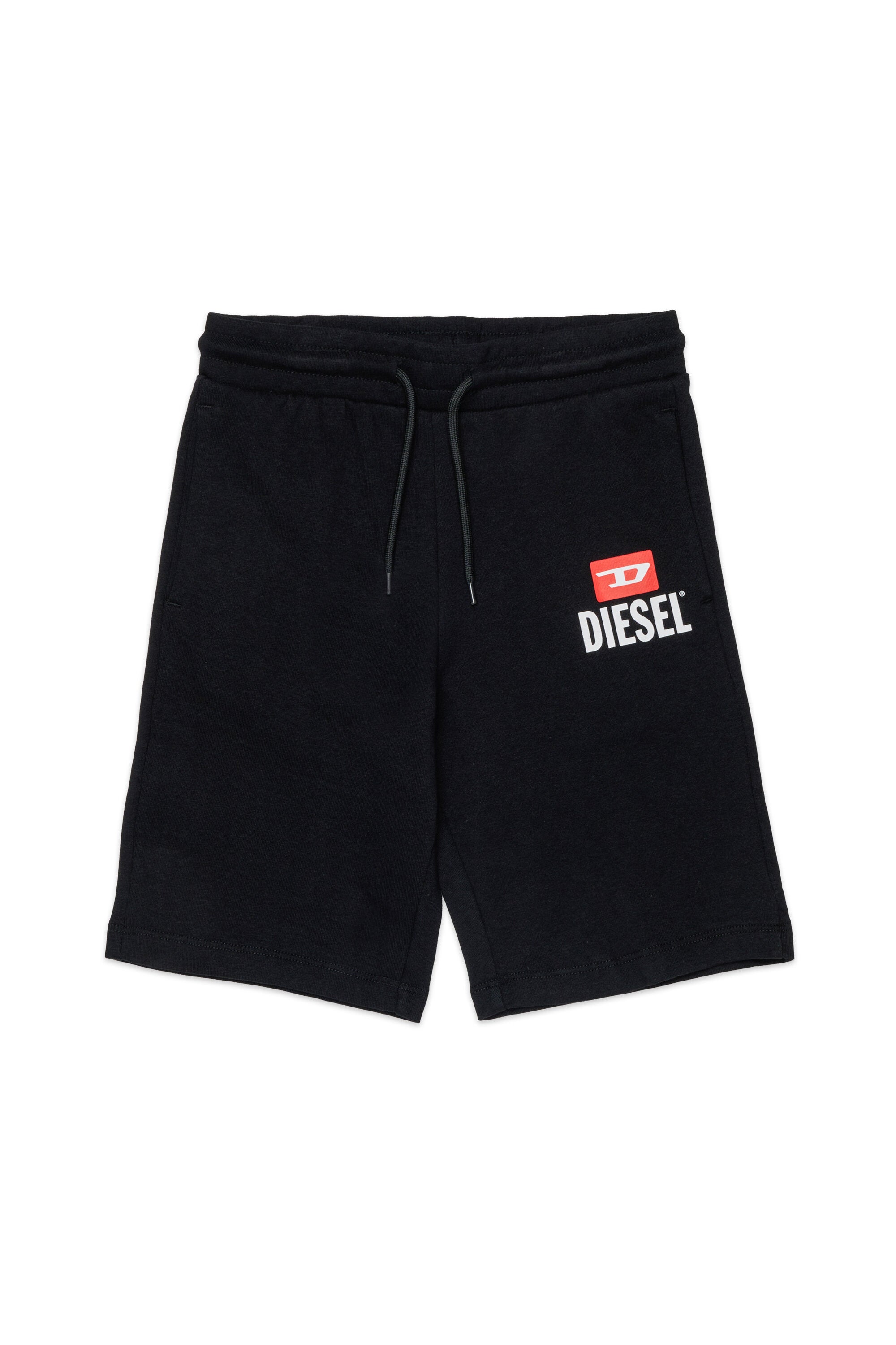 Fleece shorts with logo
