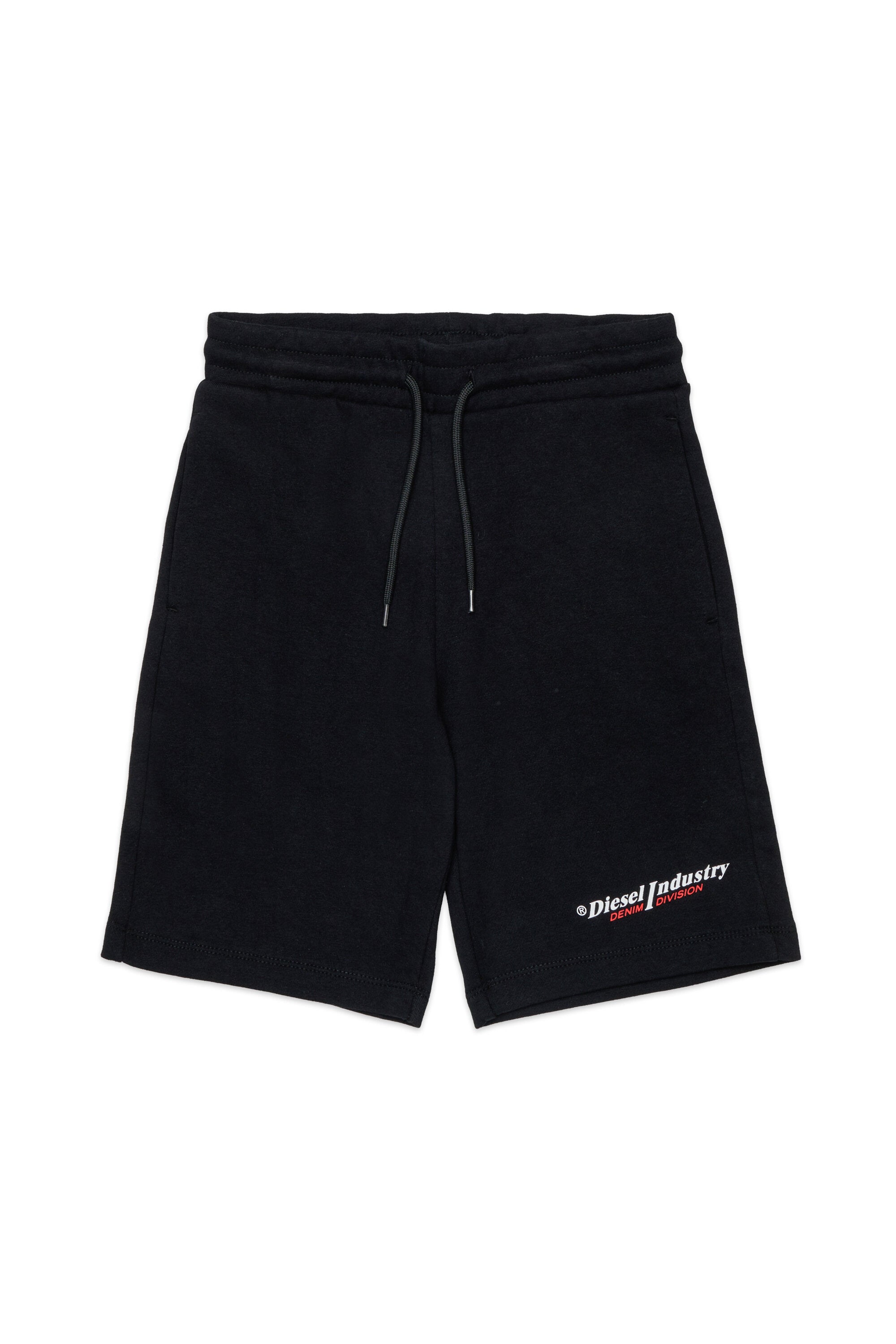 Fleece shorts with logo