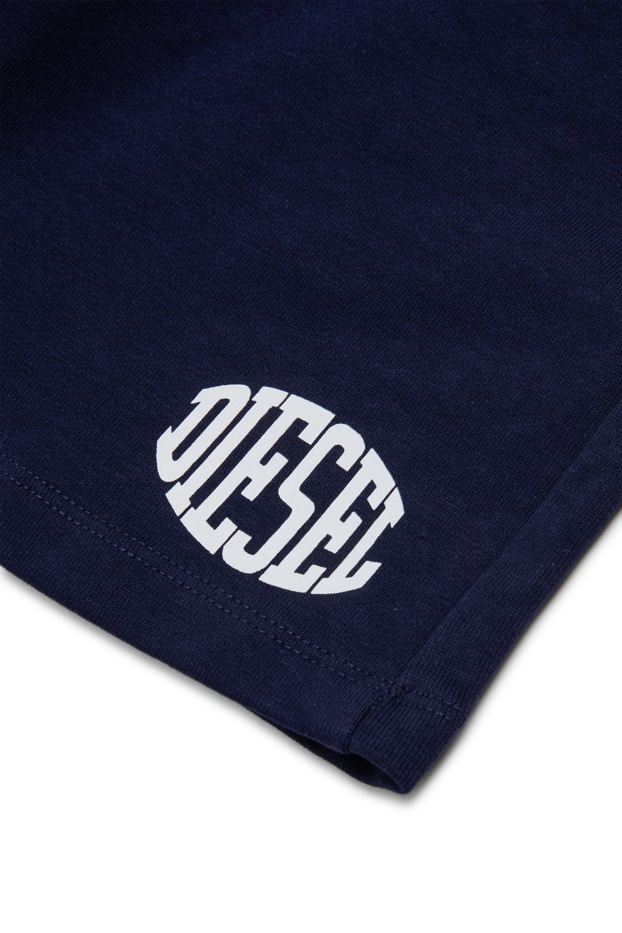 Fleece shorts with logo