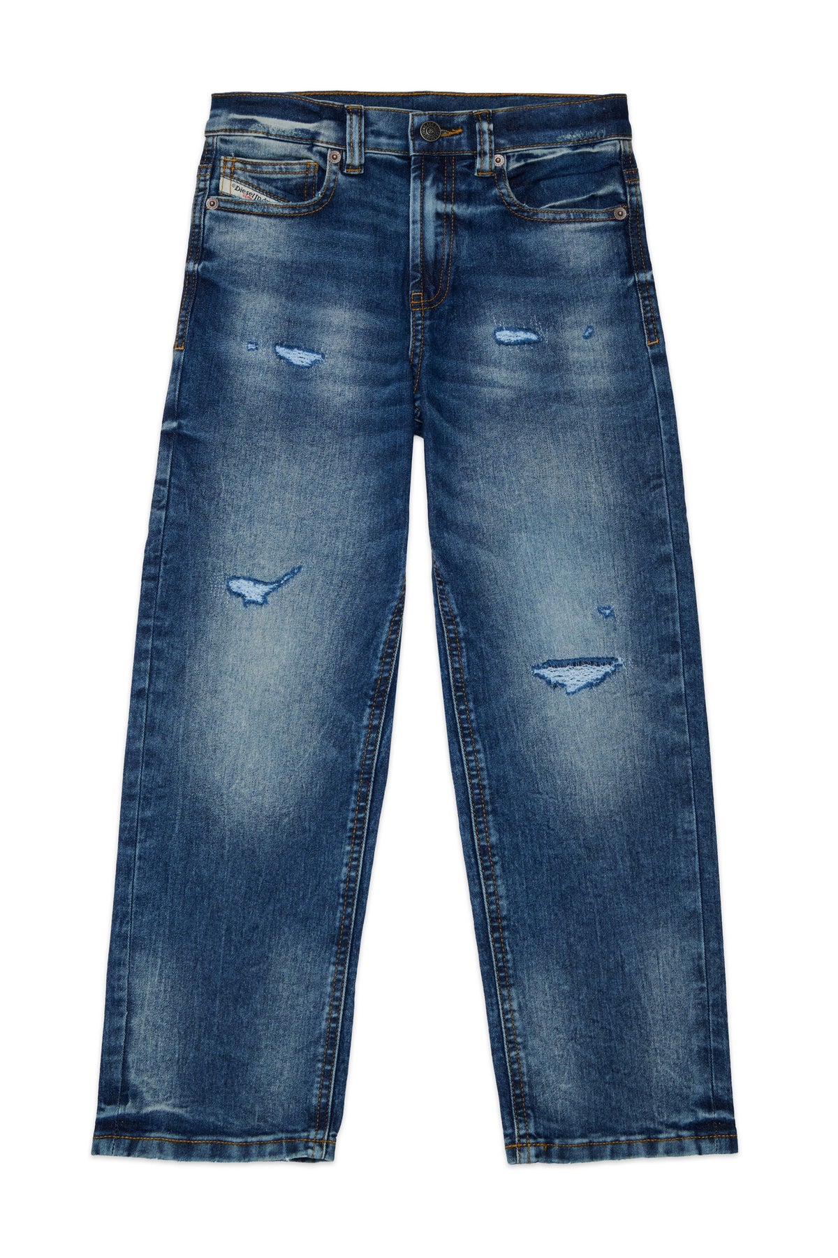 Medium blue relaxed fit jeans