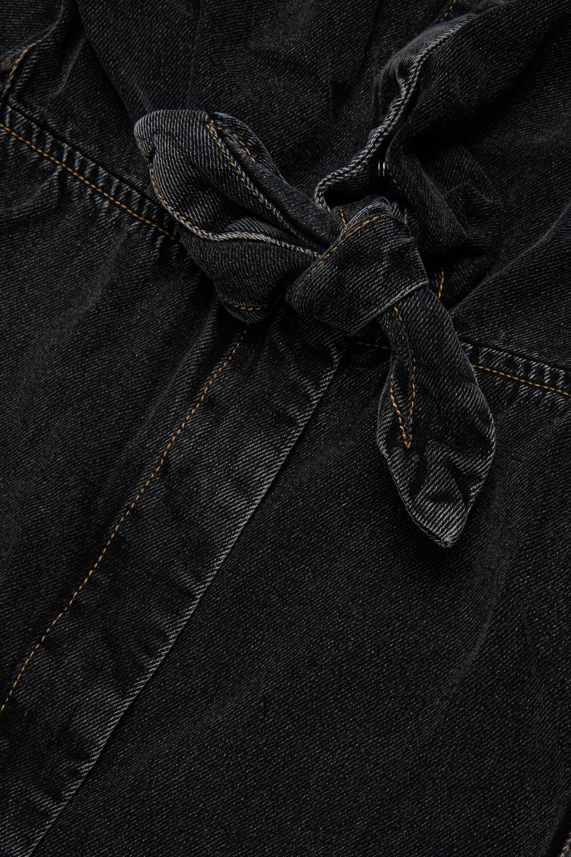 Denim dress with logo