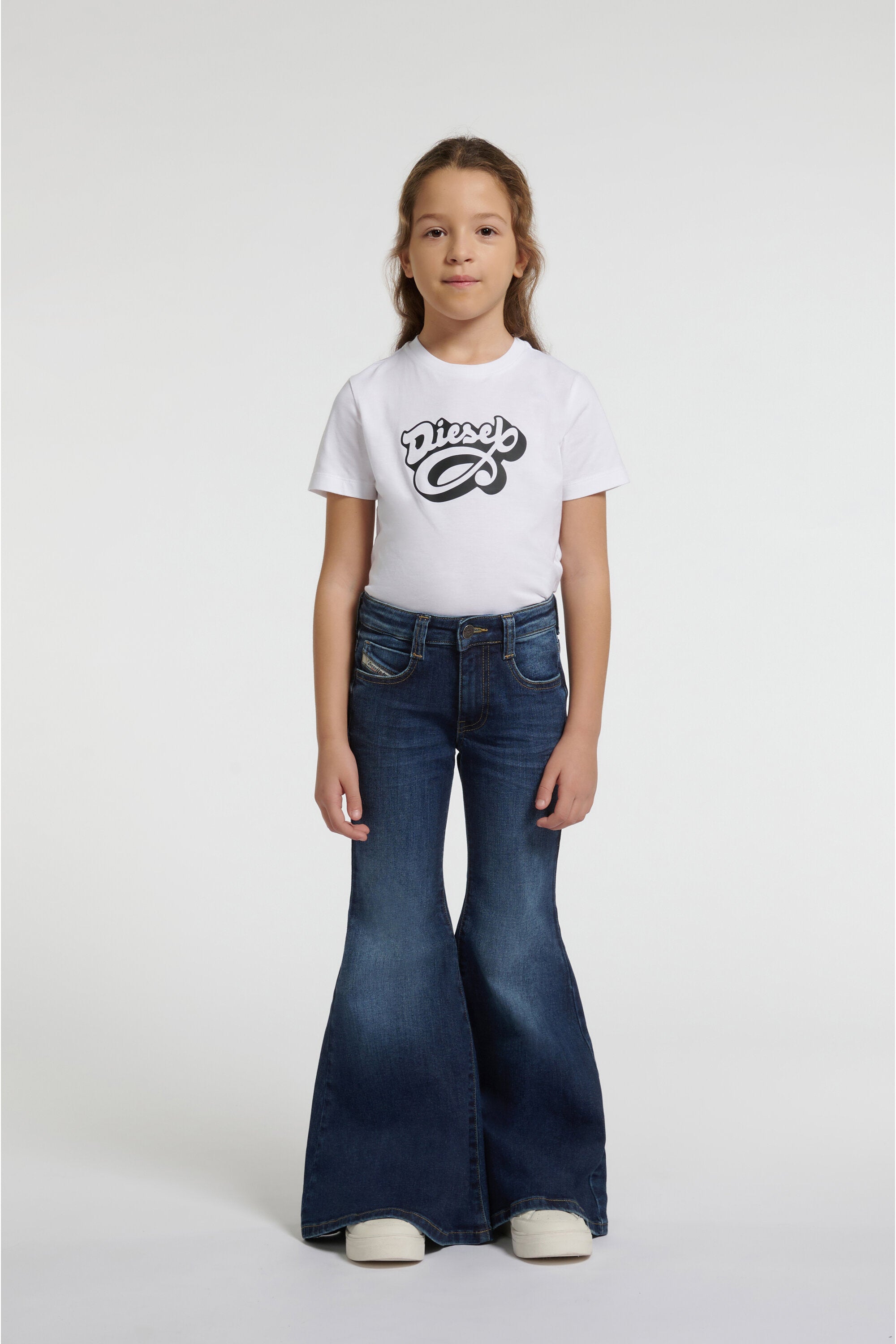 Jeans de corte flare azul medio - D-Blys