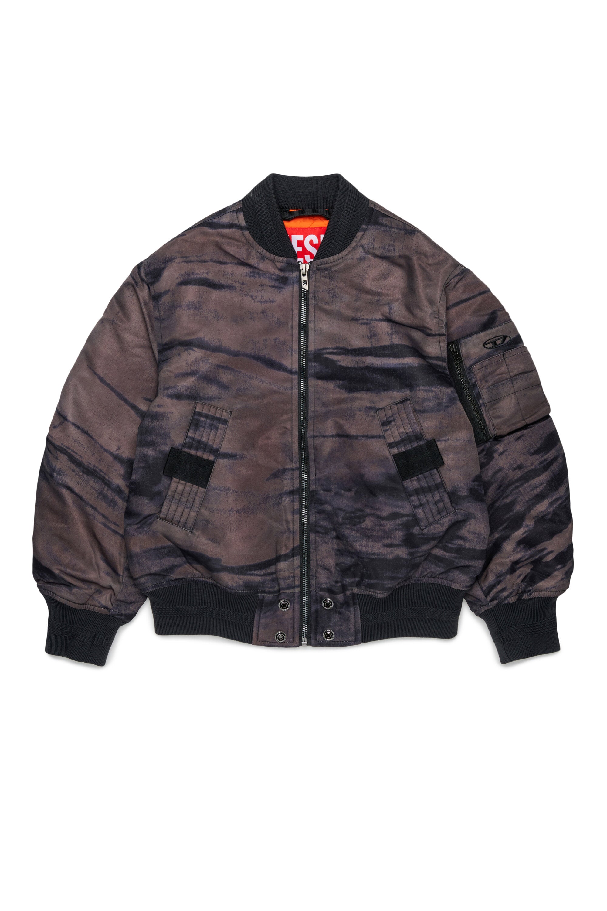 Cazadora bomber con logo