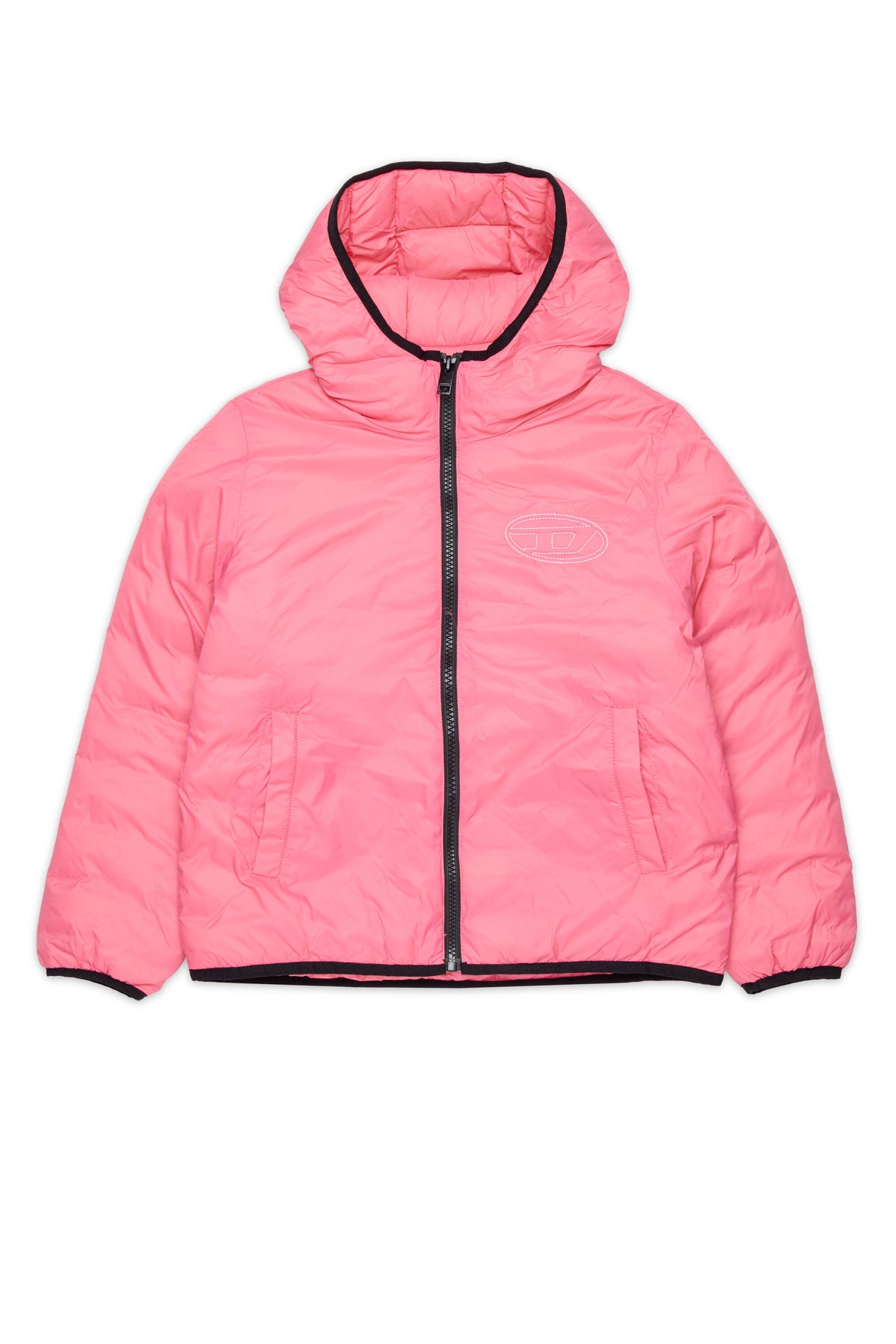 Chaqueta acolchada con logo estampado