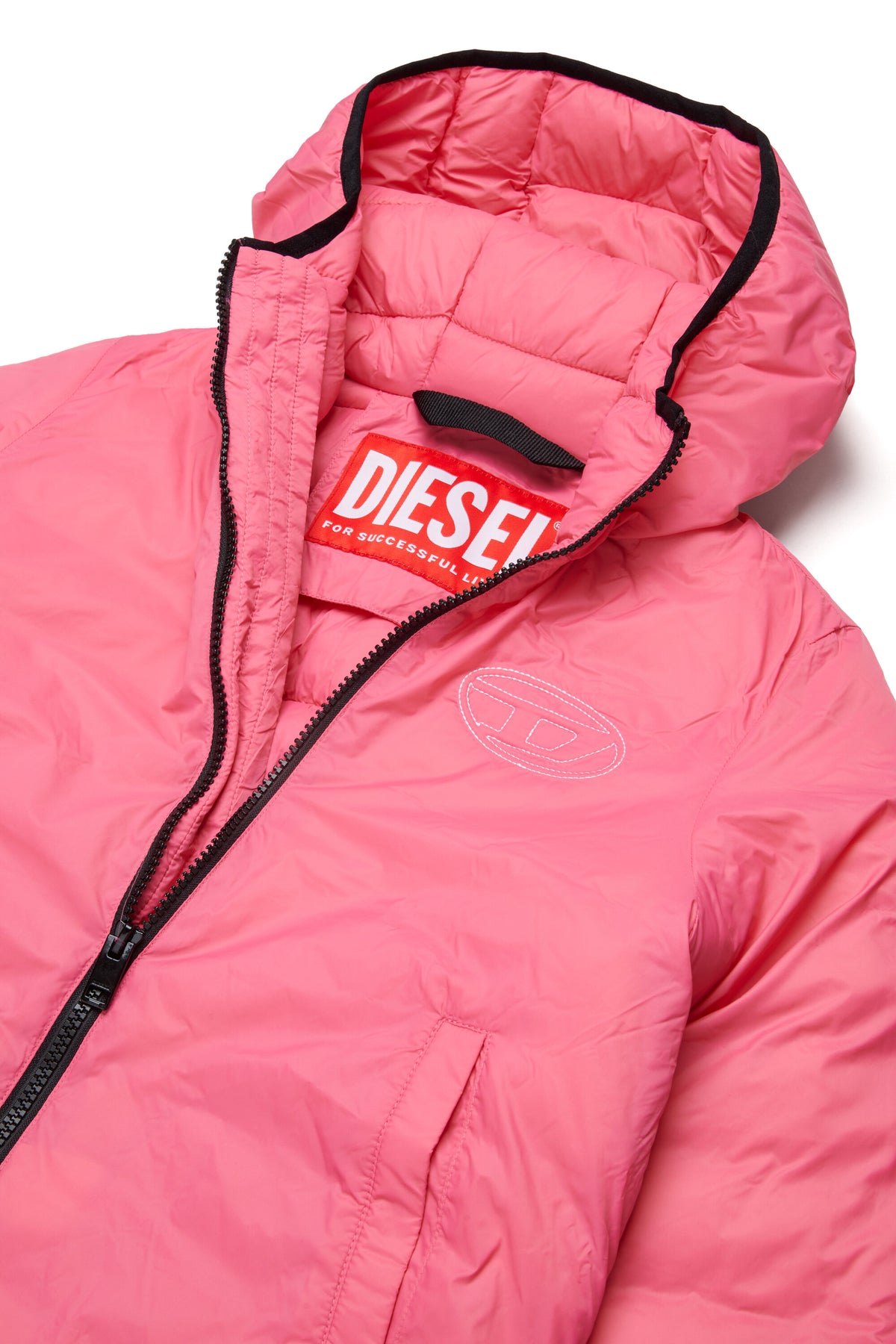 Chaqueta acolchada con logo estampado