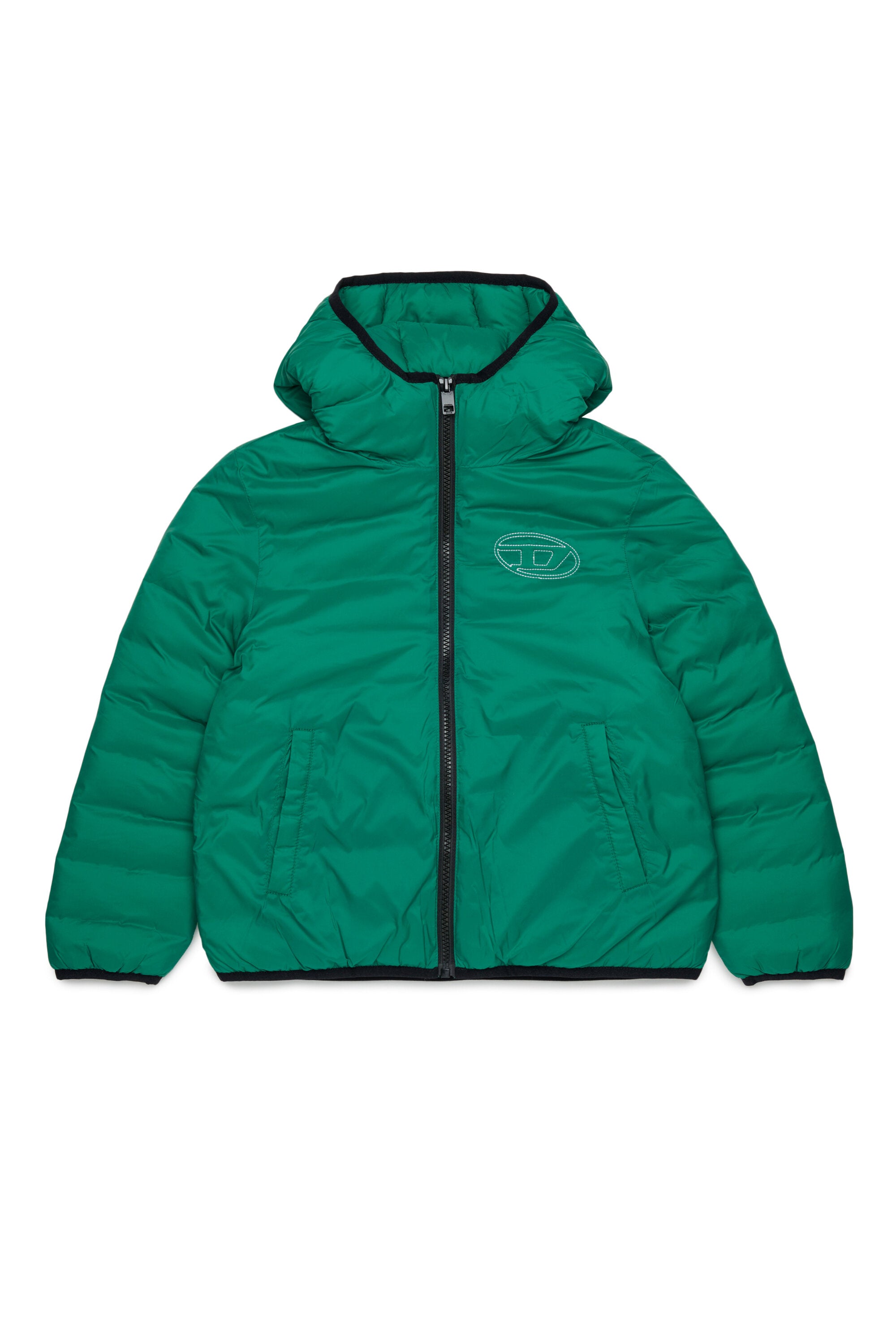 Chaqueta acolchada con logo estampado