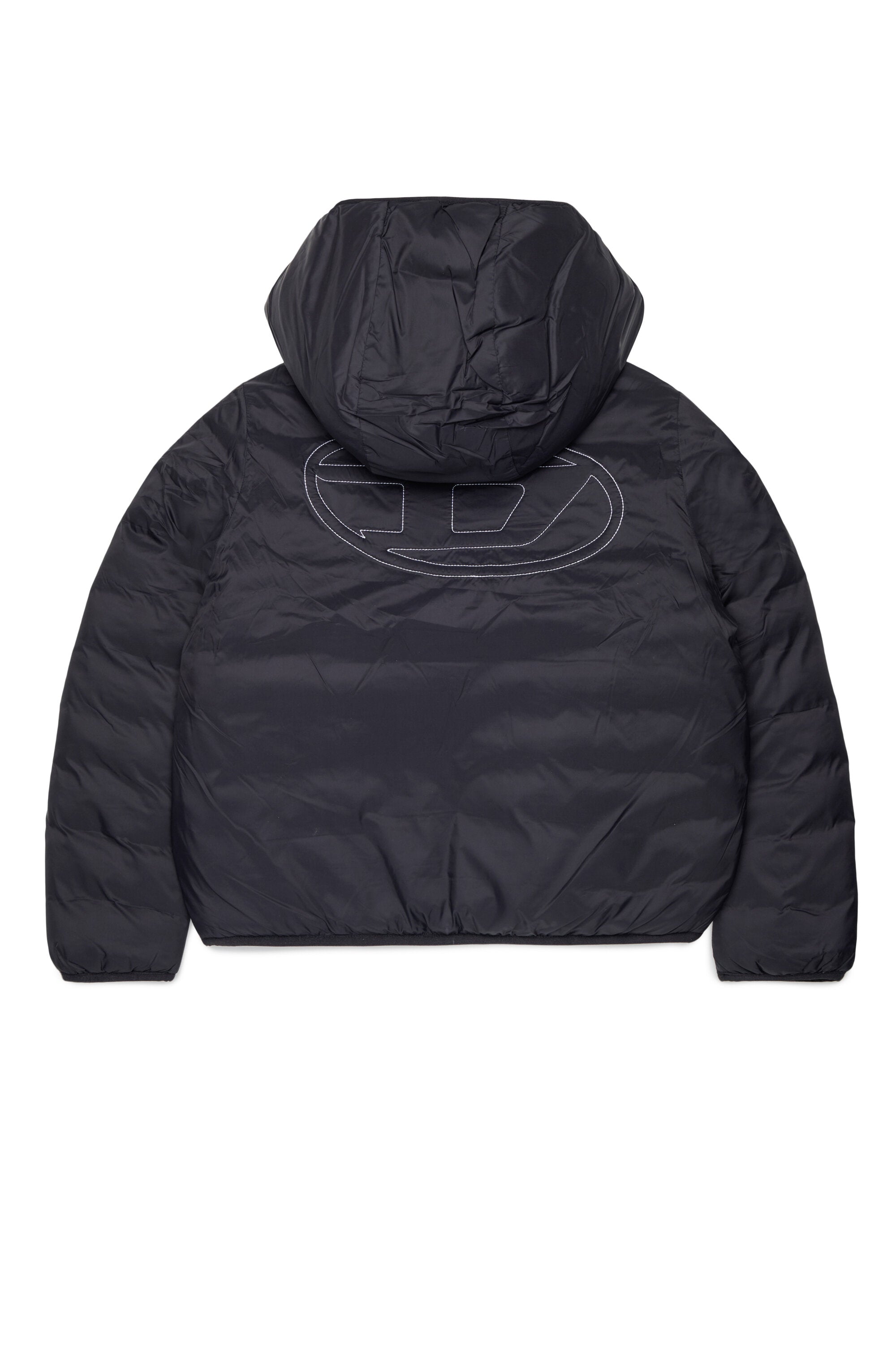 Chaqueta acolchada con logo estampado