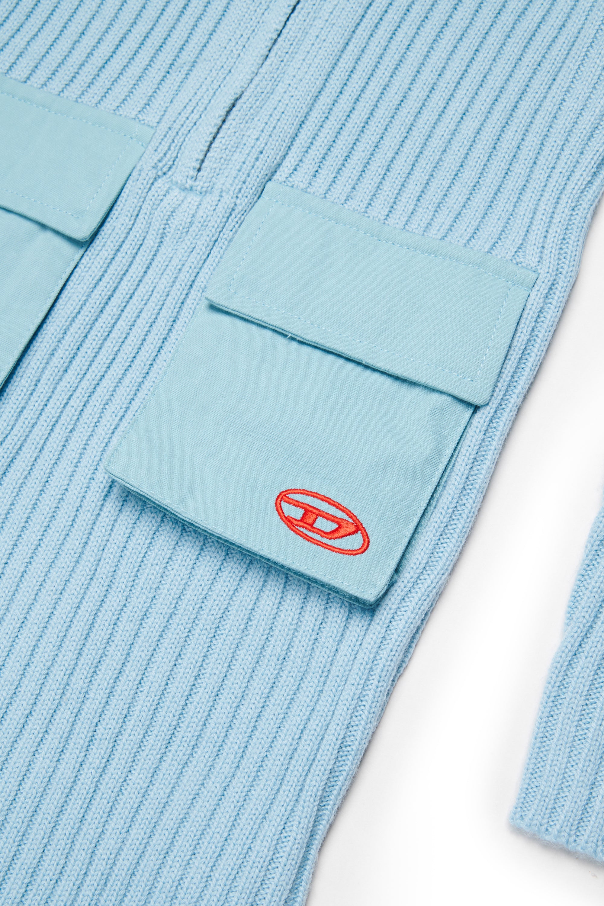 Vestido midi de punto con logo