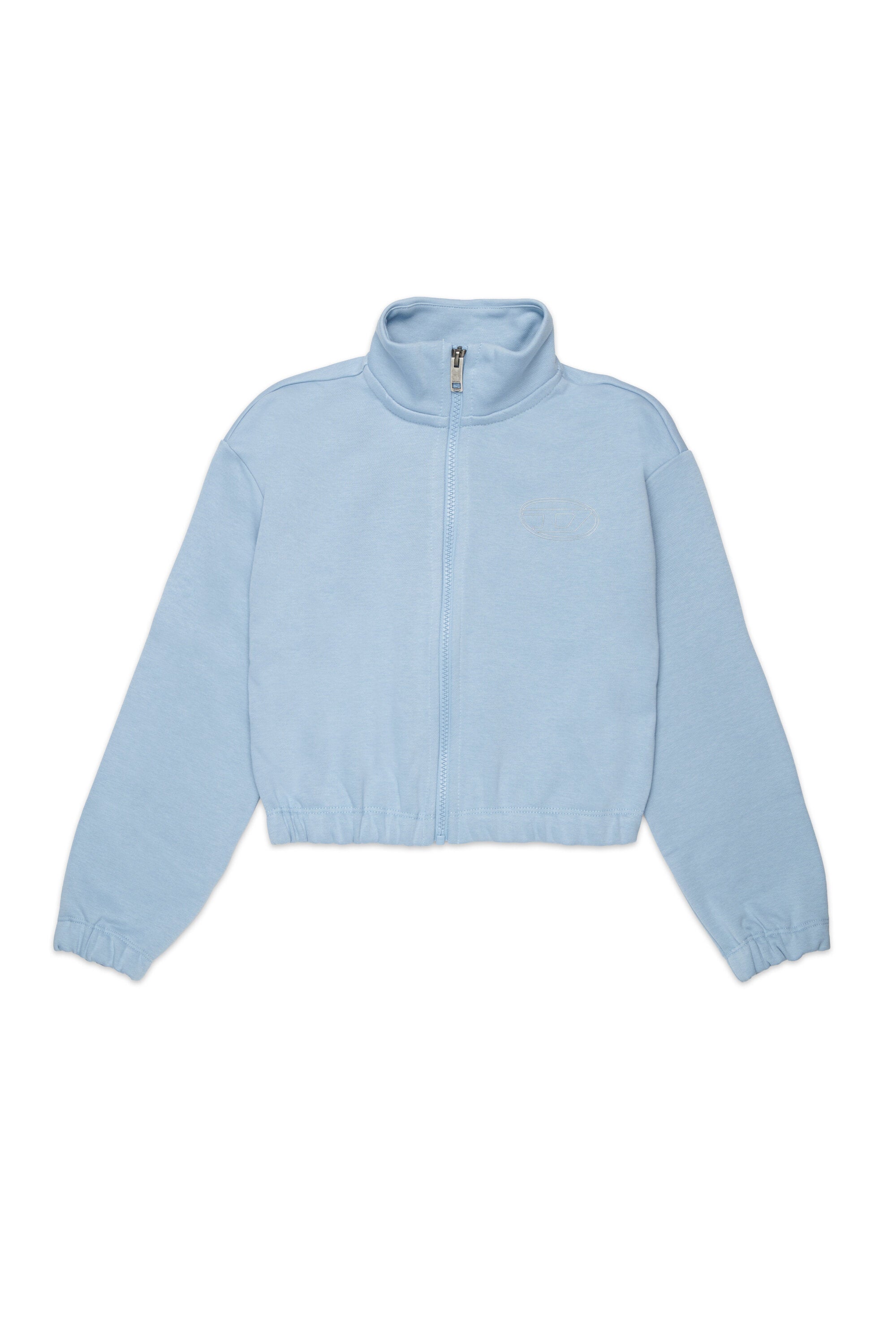 Zip sweatshirt with logo