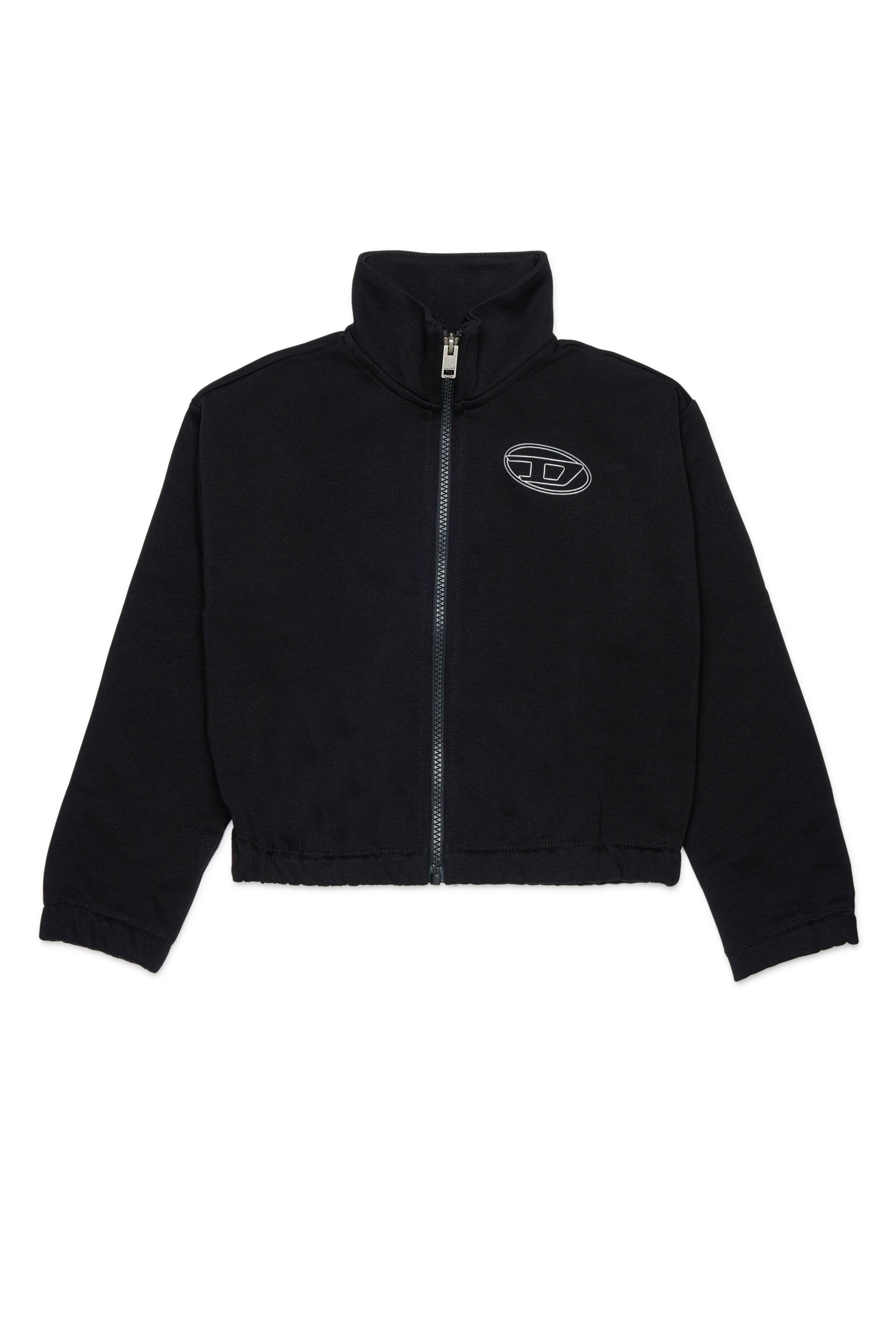 Zip sweatshirt with logo