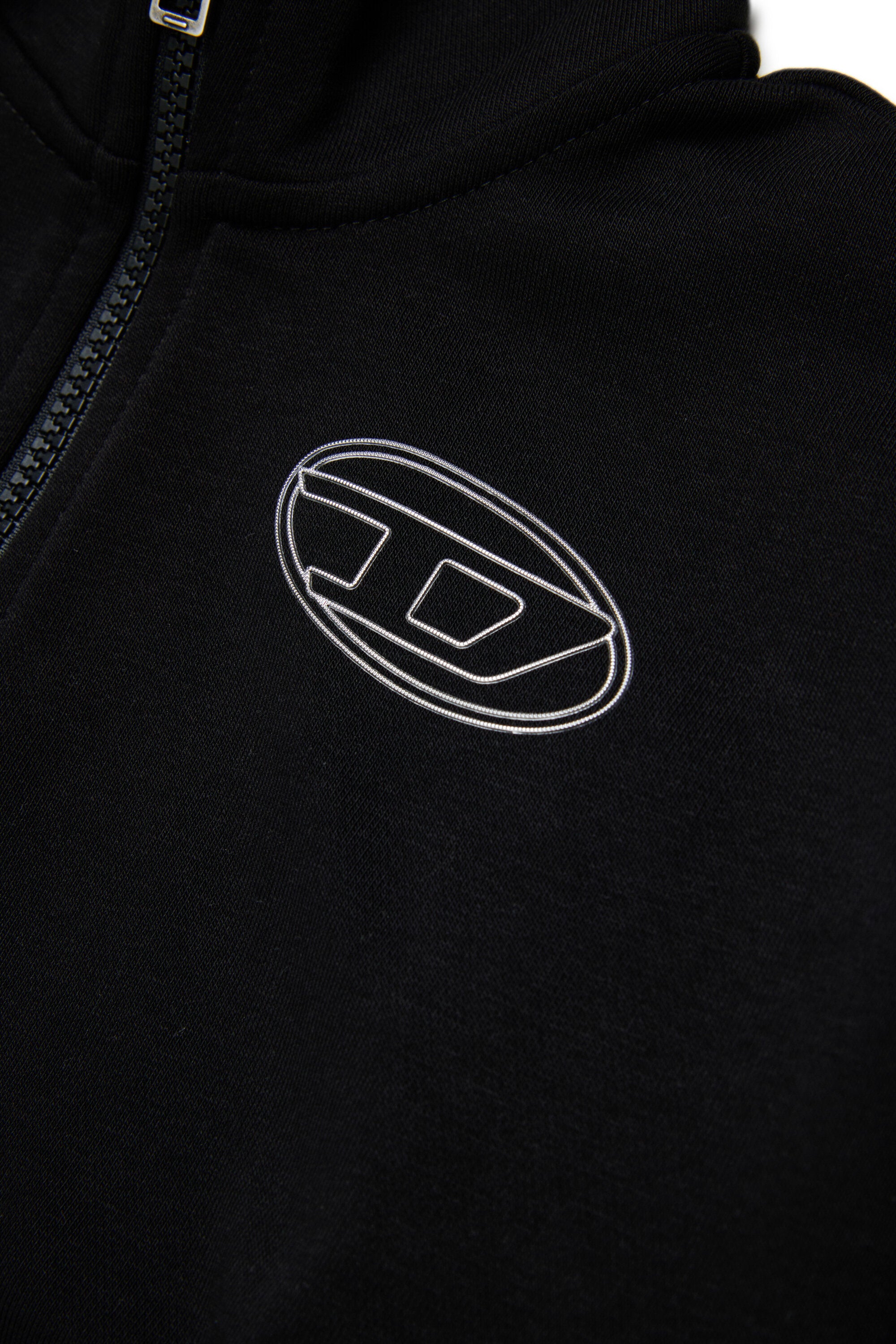 Zip sweatshirt with logo