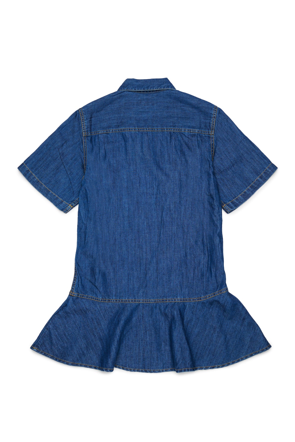 Denim dress with logo