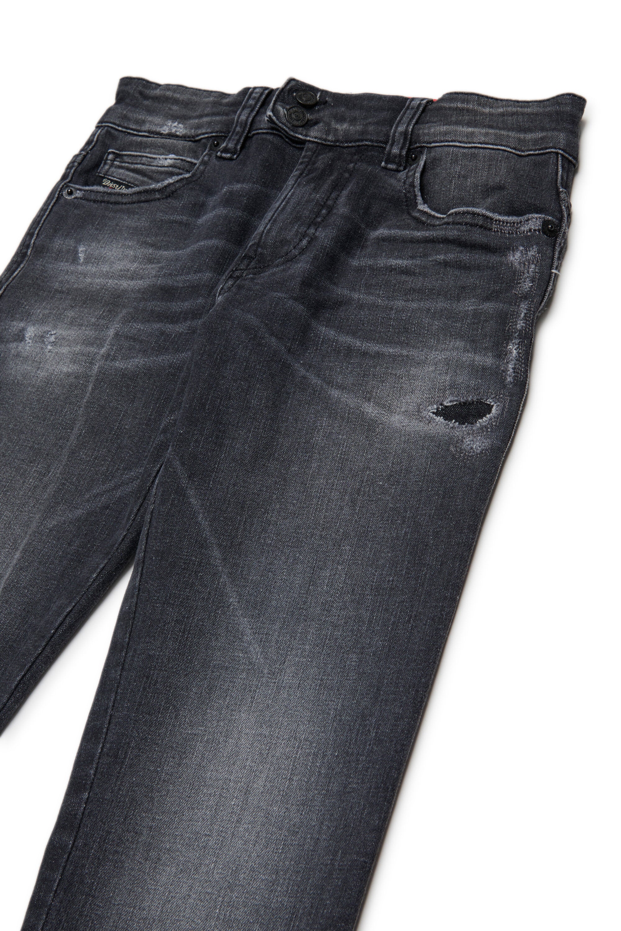 Jeans corte slim lavado negro - D-Veel