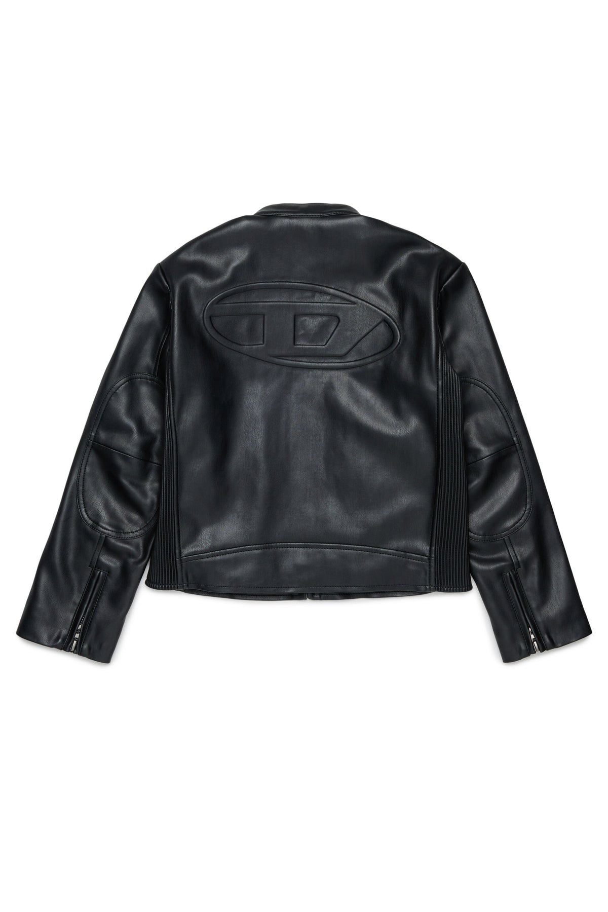 Chaqueta biker con logo estampado