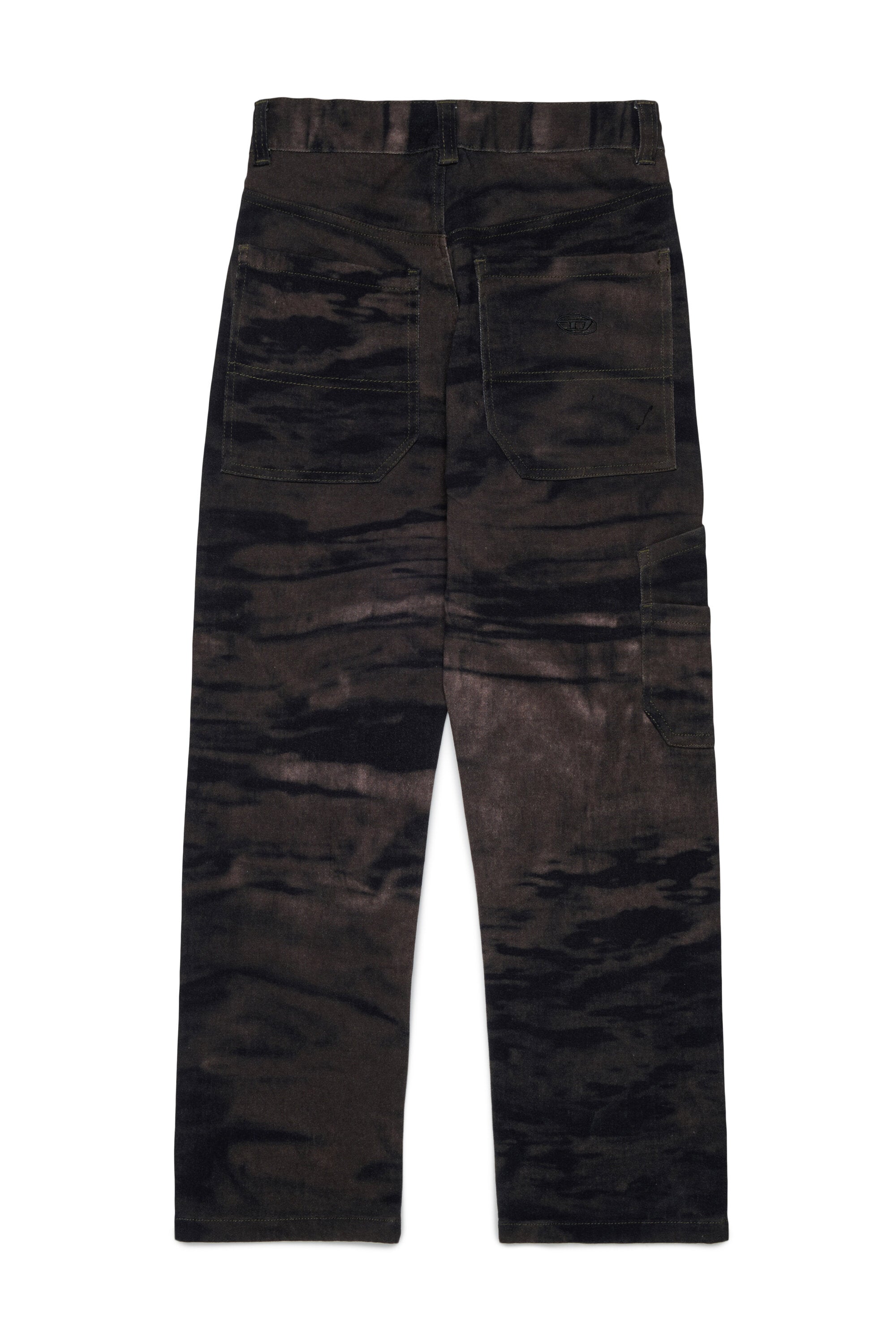 Pantalones cargo efecto terciopelo