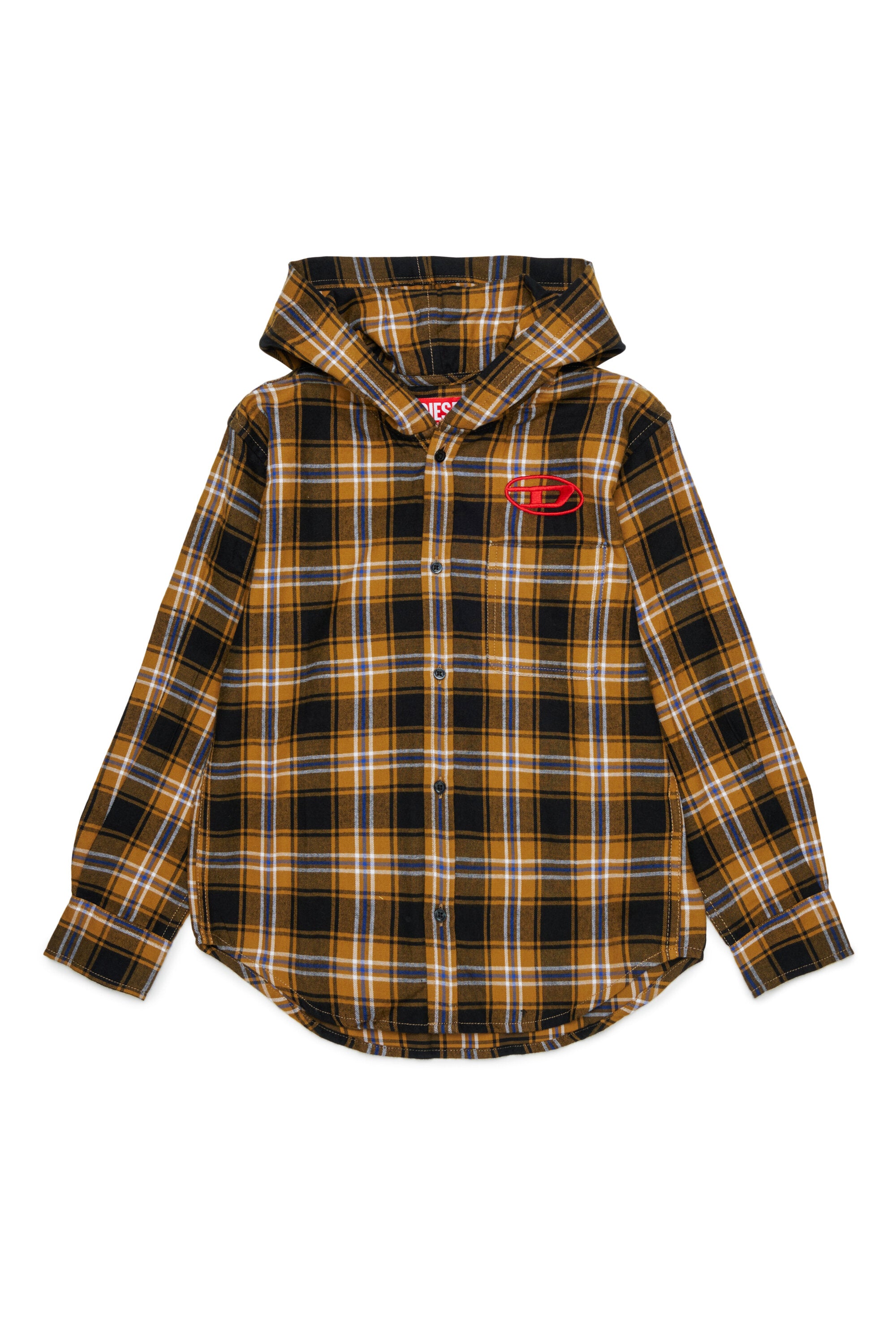Camisa de cuadros con logo