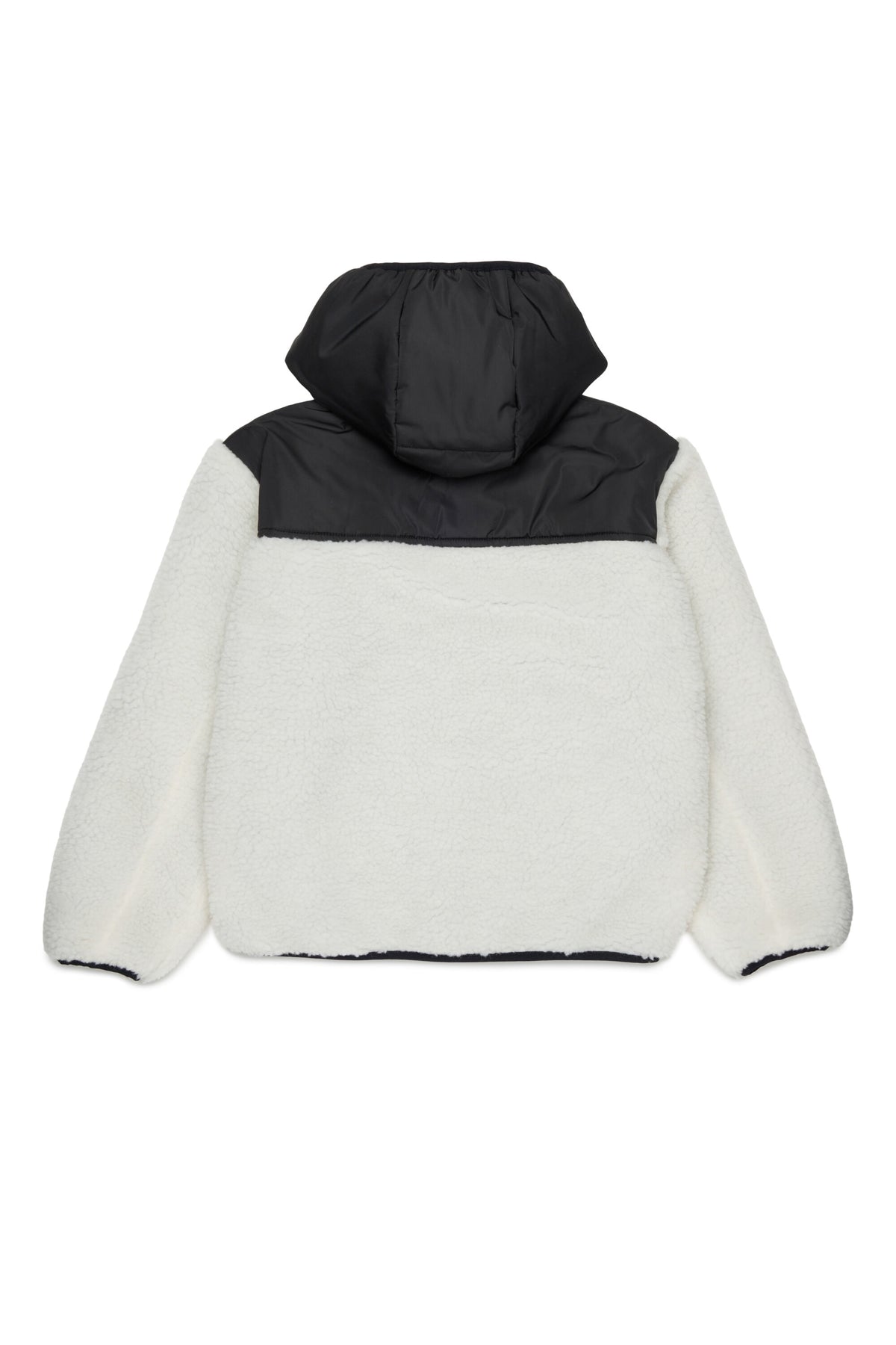 Chaqueta teddy con logo estampado