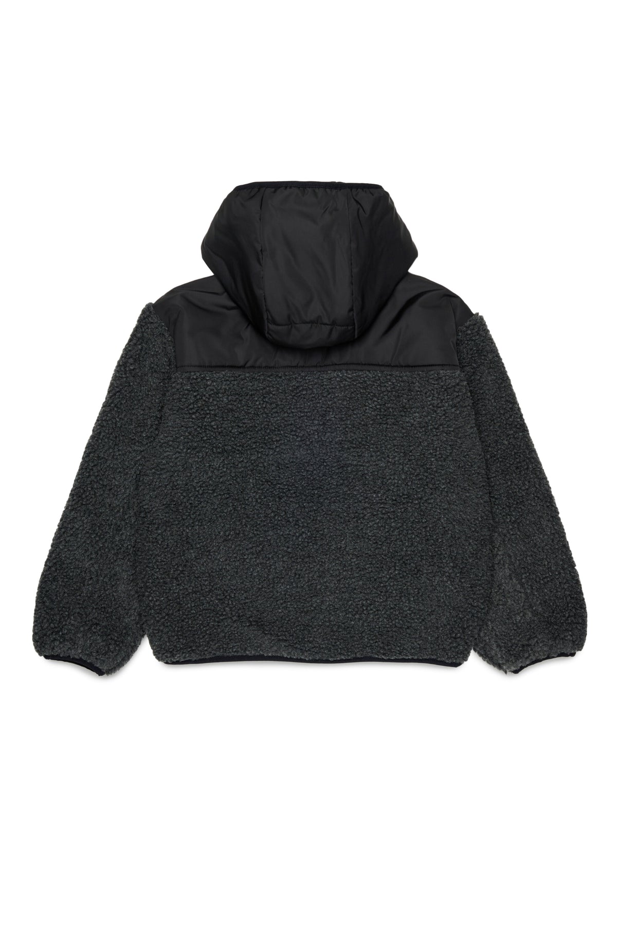 Chaqueta teddy con logo estampado
