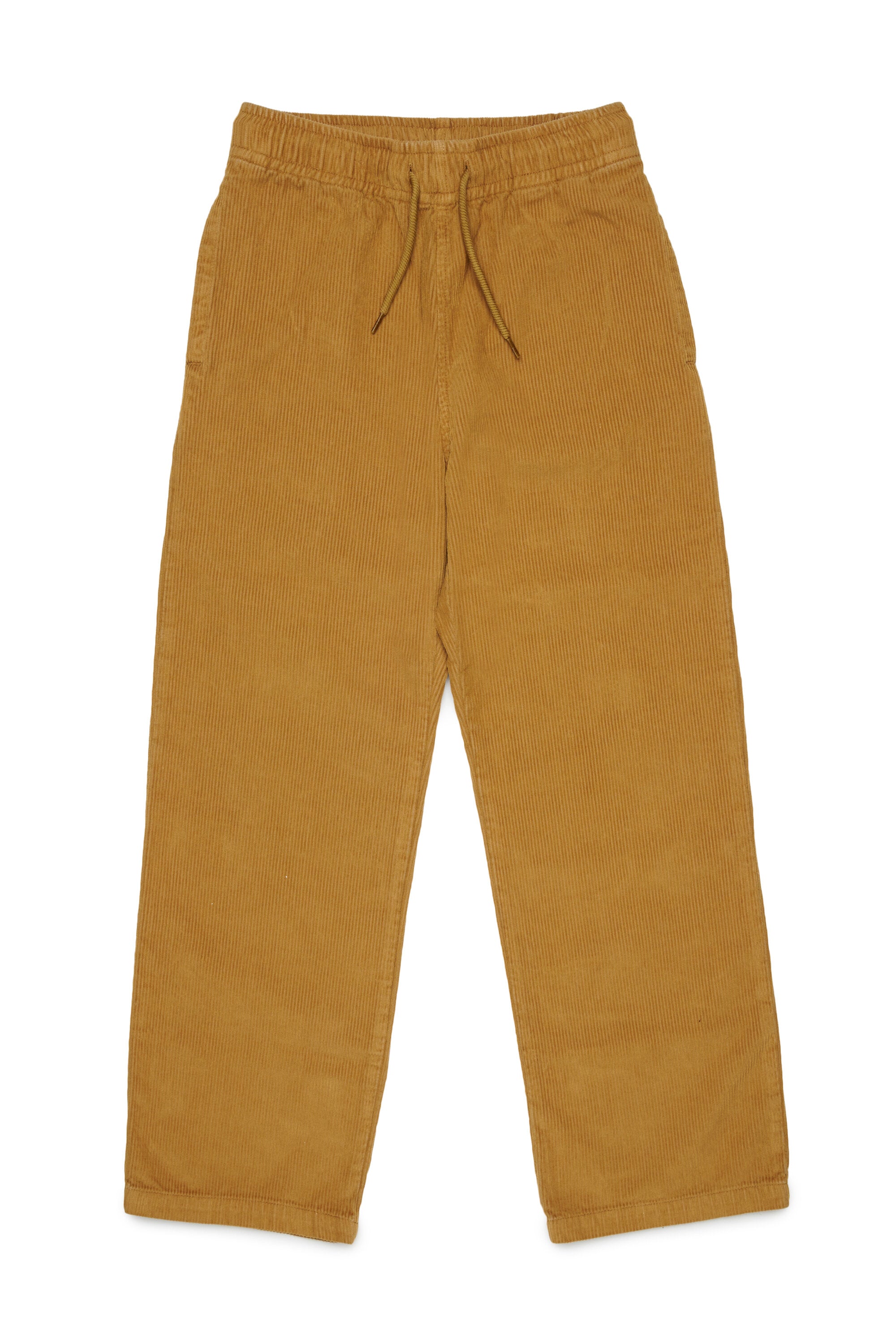 Corduroy pants with logo