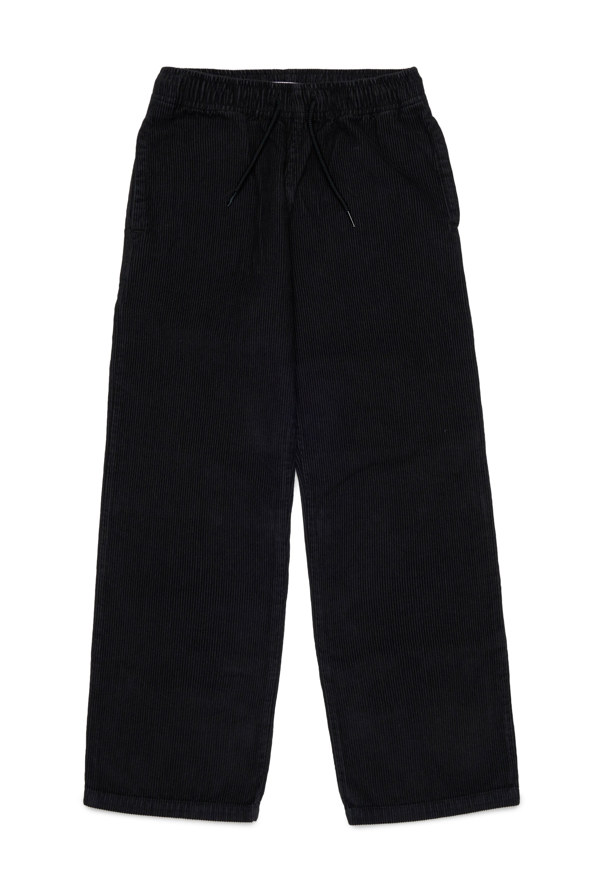 Corduroy pants with logo