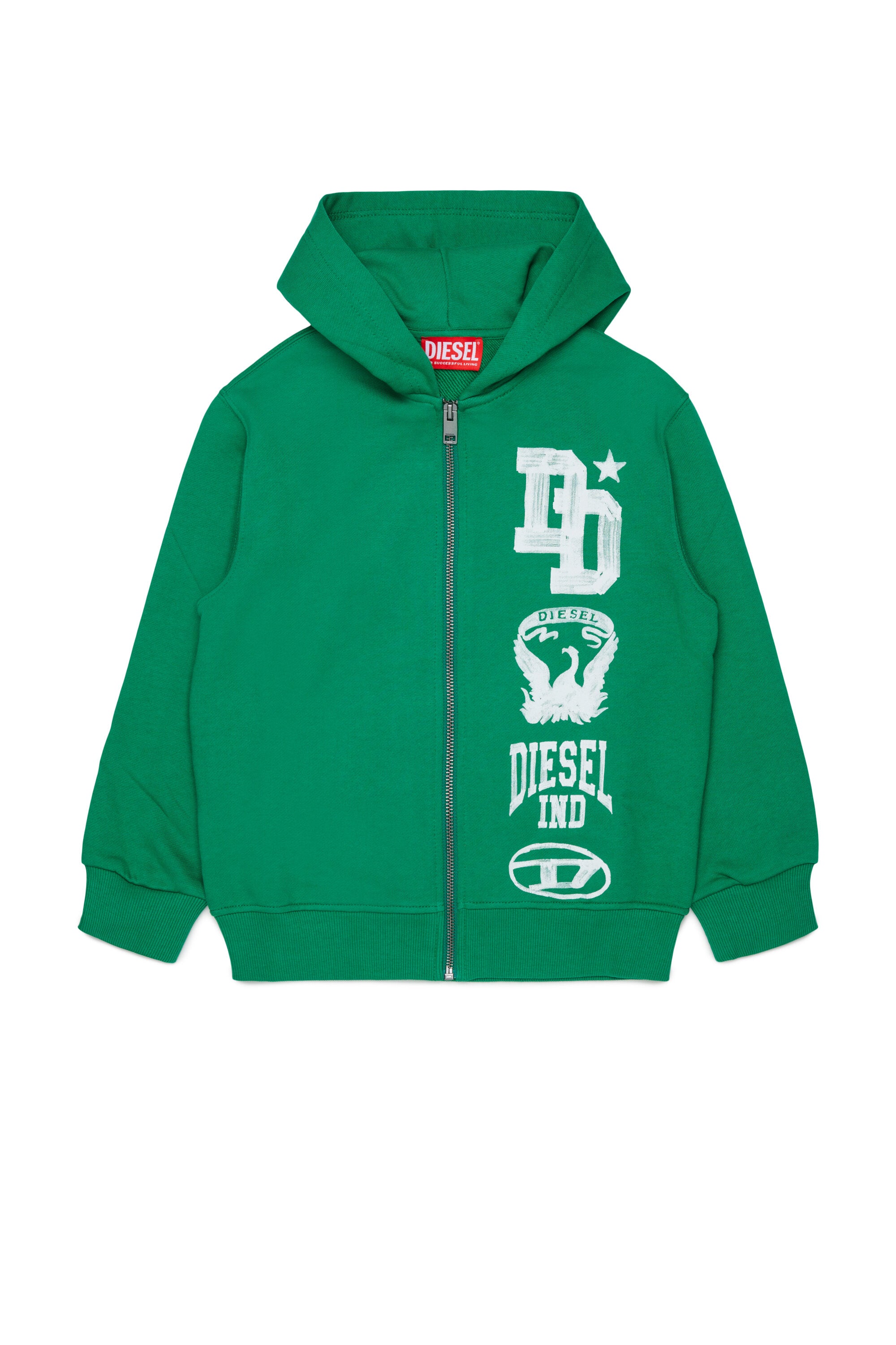 Sudadera con cremallera y logo