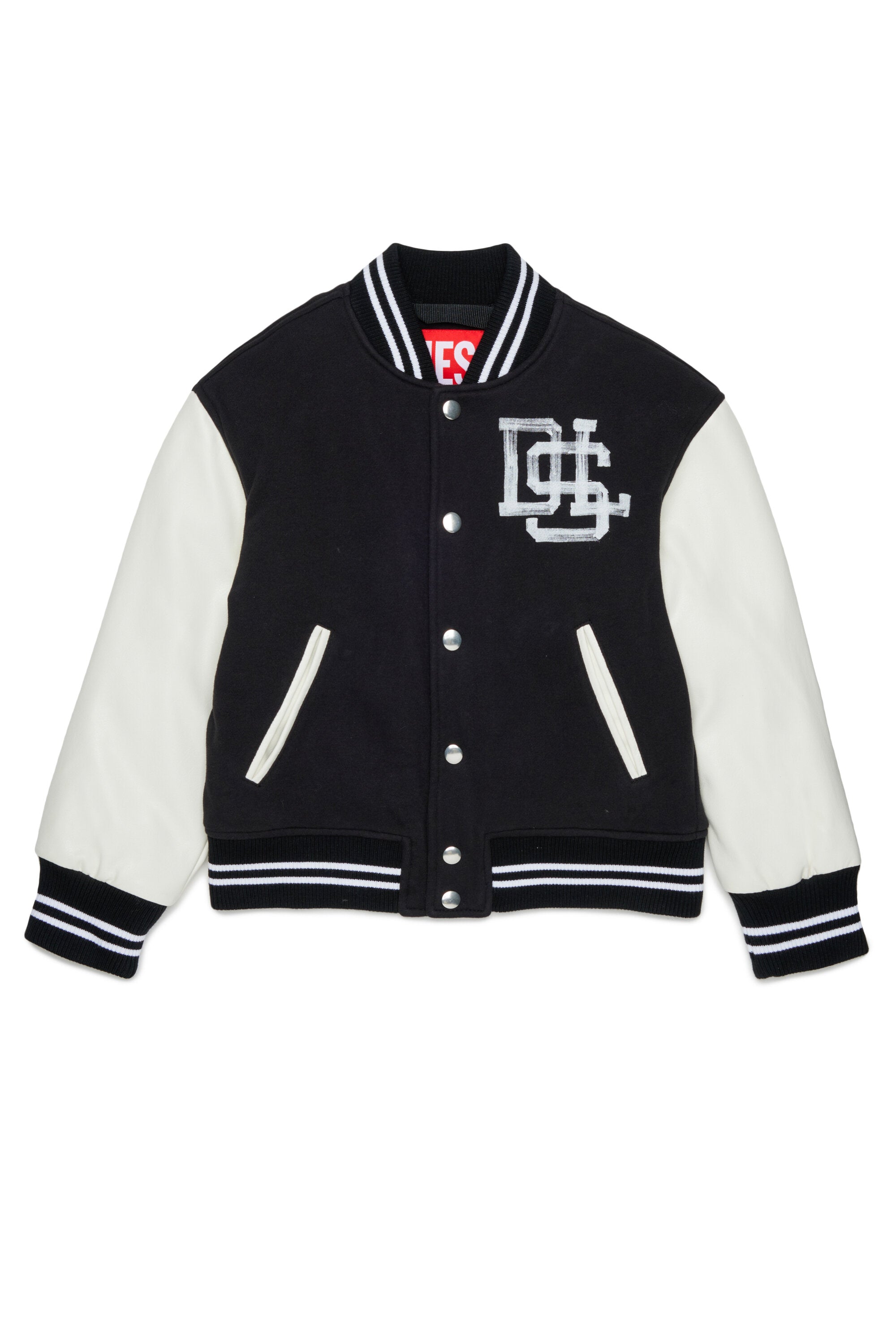 Cazadora bomber con logo estampado